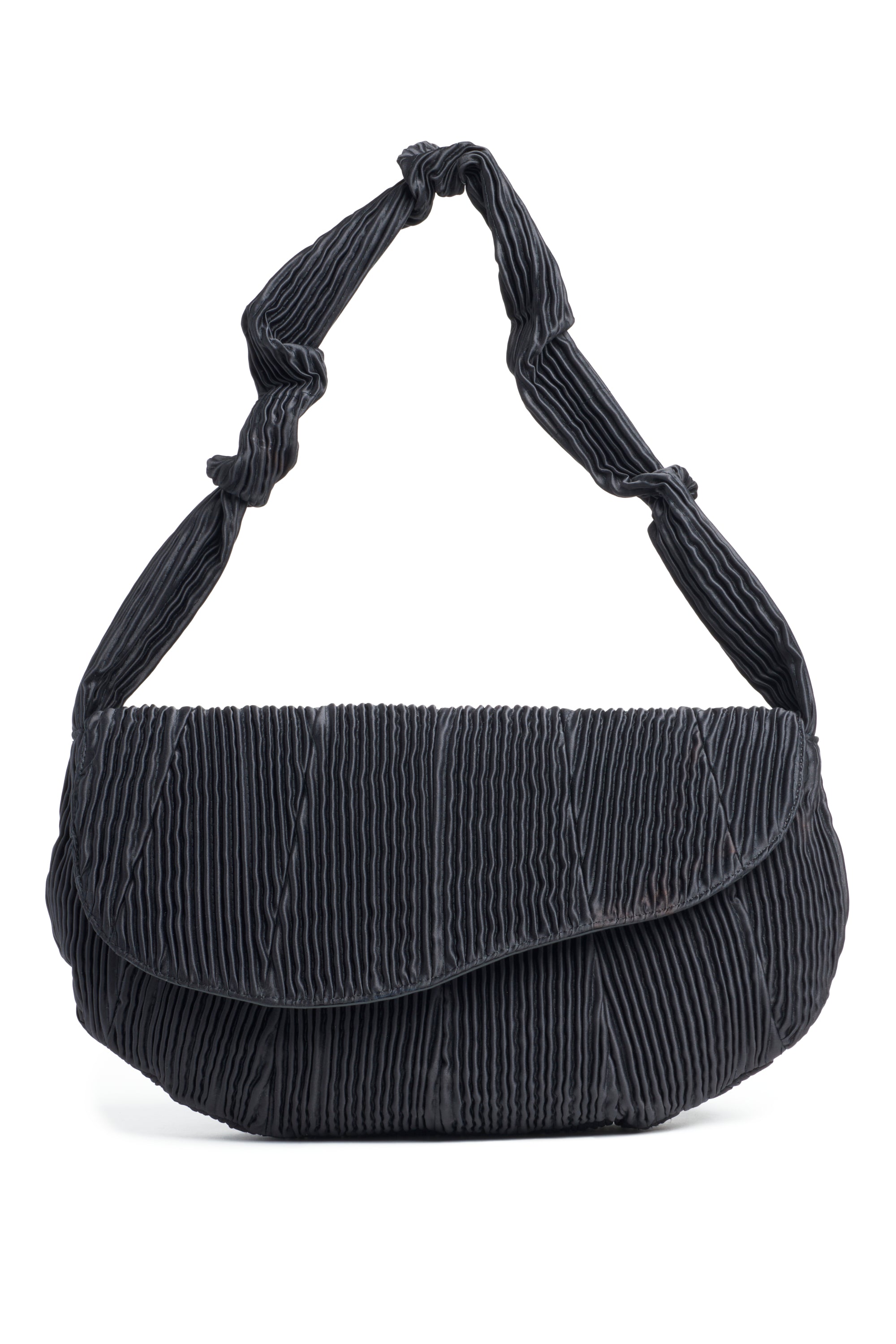 BLACK PLEATED CATERPILLAR BAG COLLINA STRADA Collina Strada