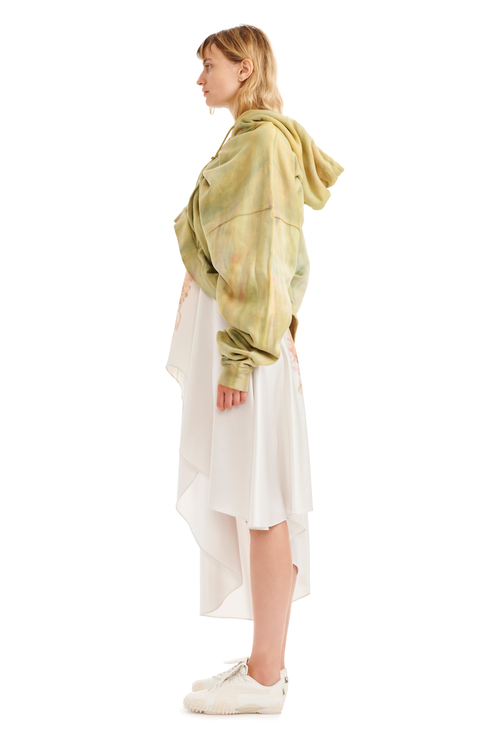 SEA MOSS DRAPED HOODIE
