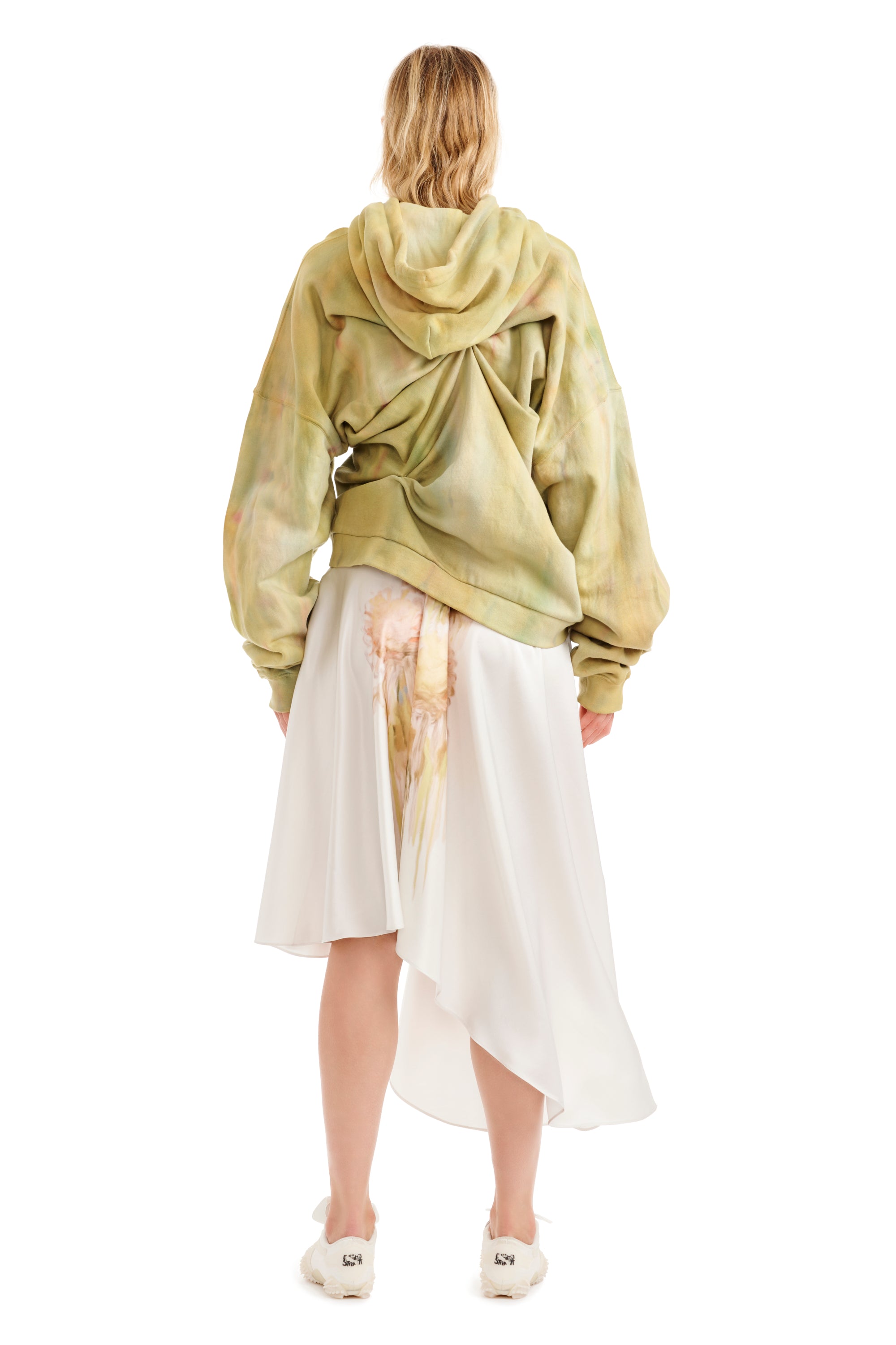SEA MOSS DRAPED HOODIE