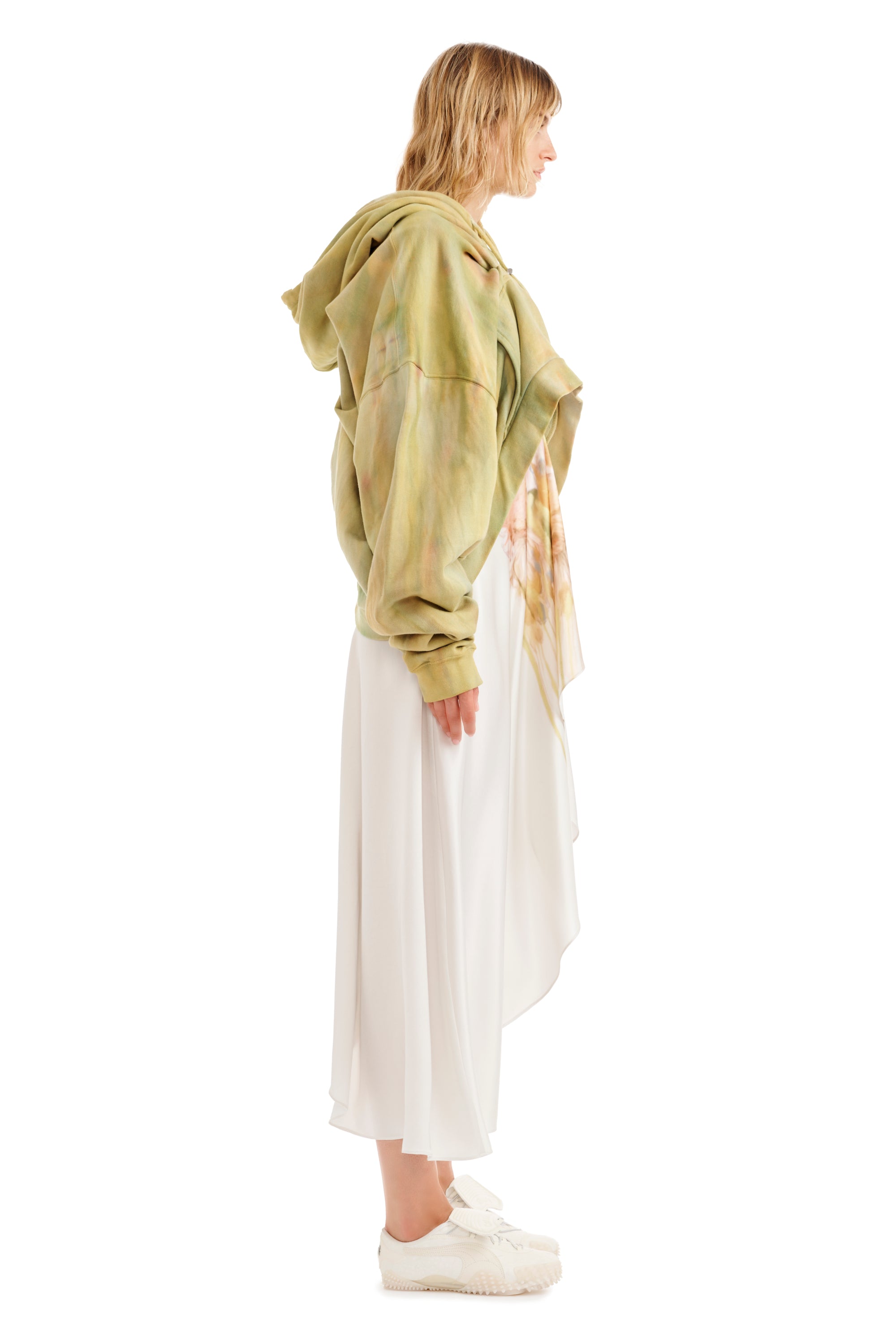 SEA MOSS DRAPED HOODIE