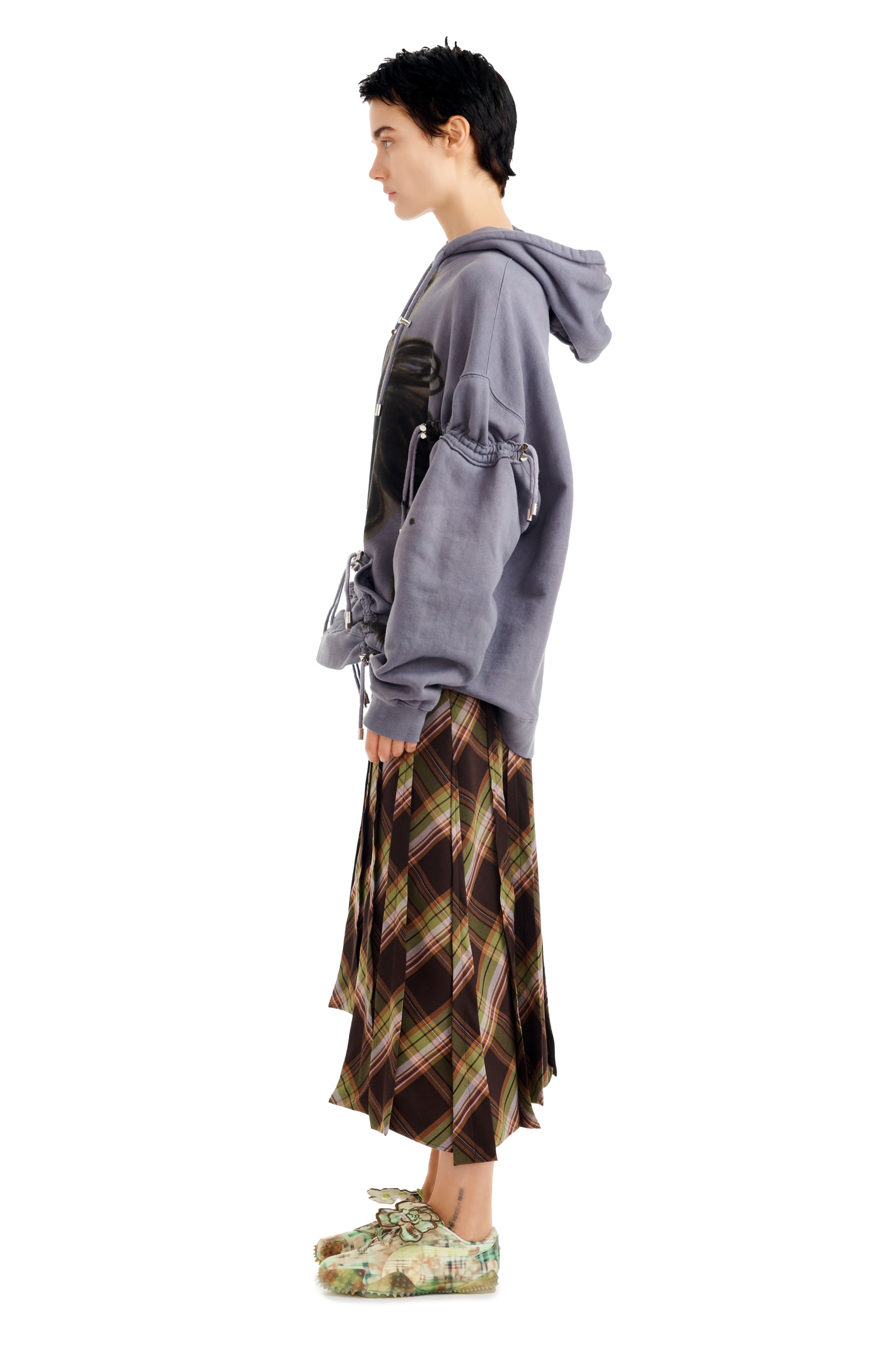 MIDNIGHT FLOWER POT RHINESTONE BURST HOODIE