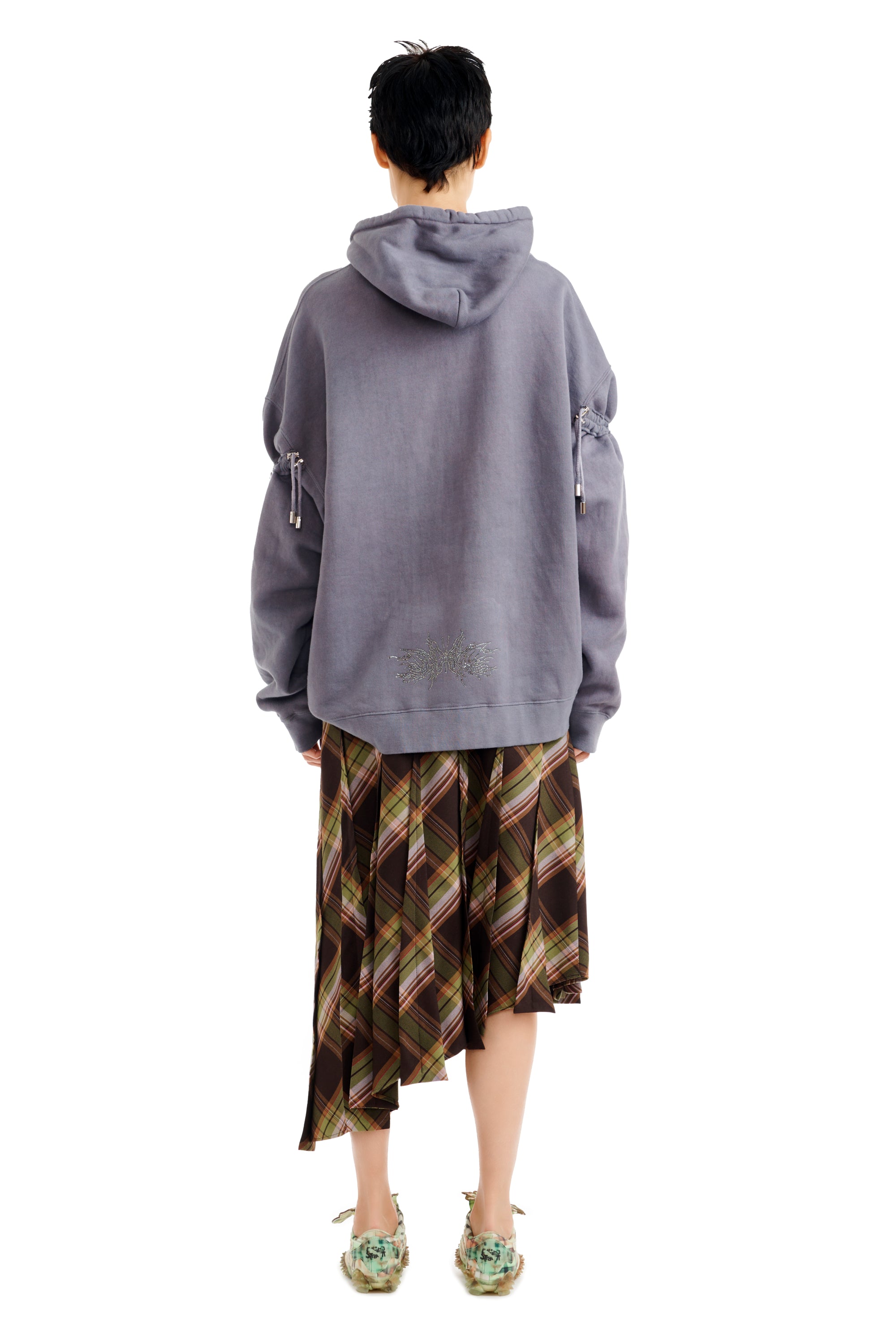 MIDNIGHT FLOWER POT RHINESTONE BURST HOODIE