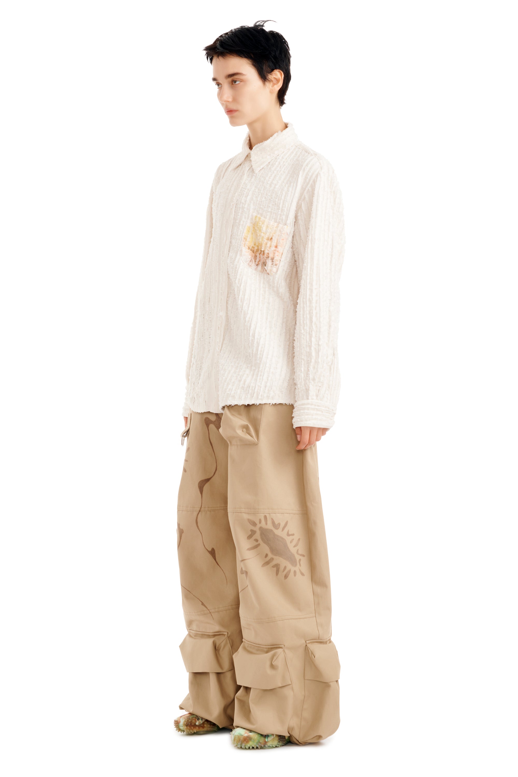 FLOWER DRIP CONVENTION BUTTON UP