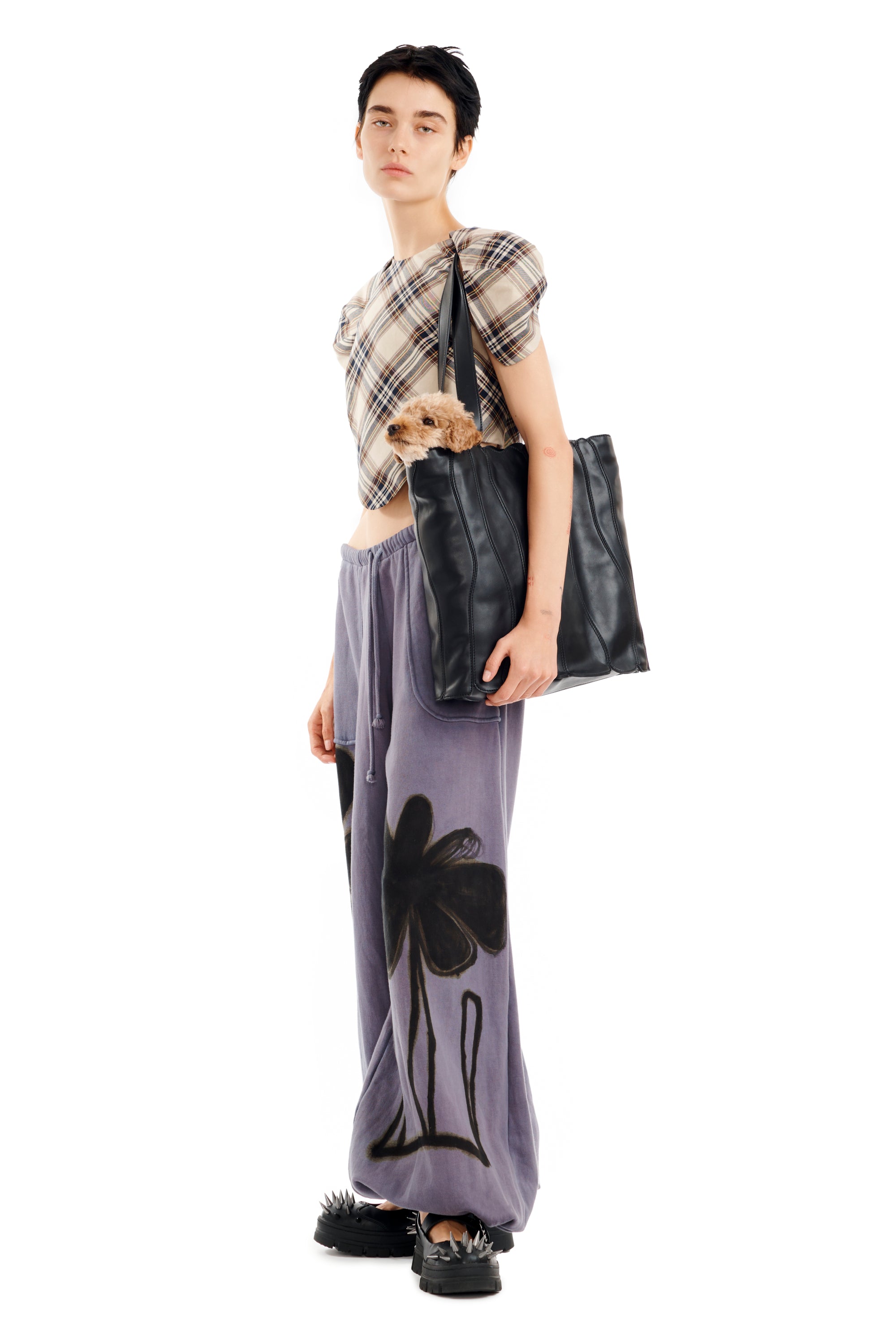 MIDNIGHT FLOWER POT BALLOON SWEATPANT