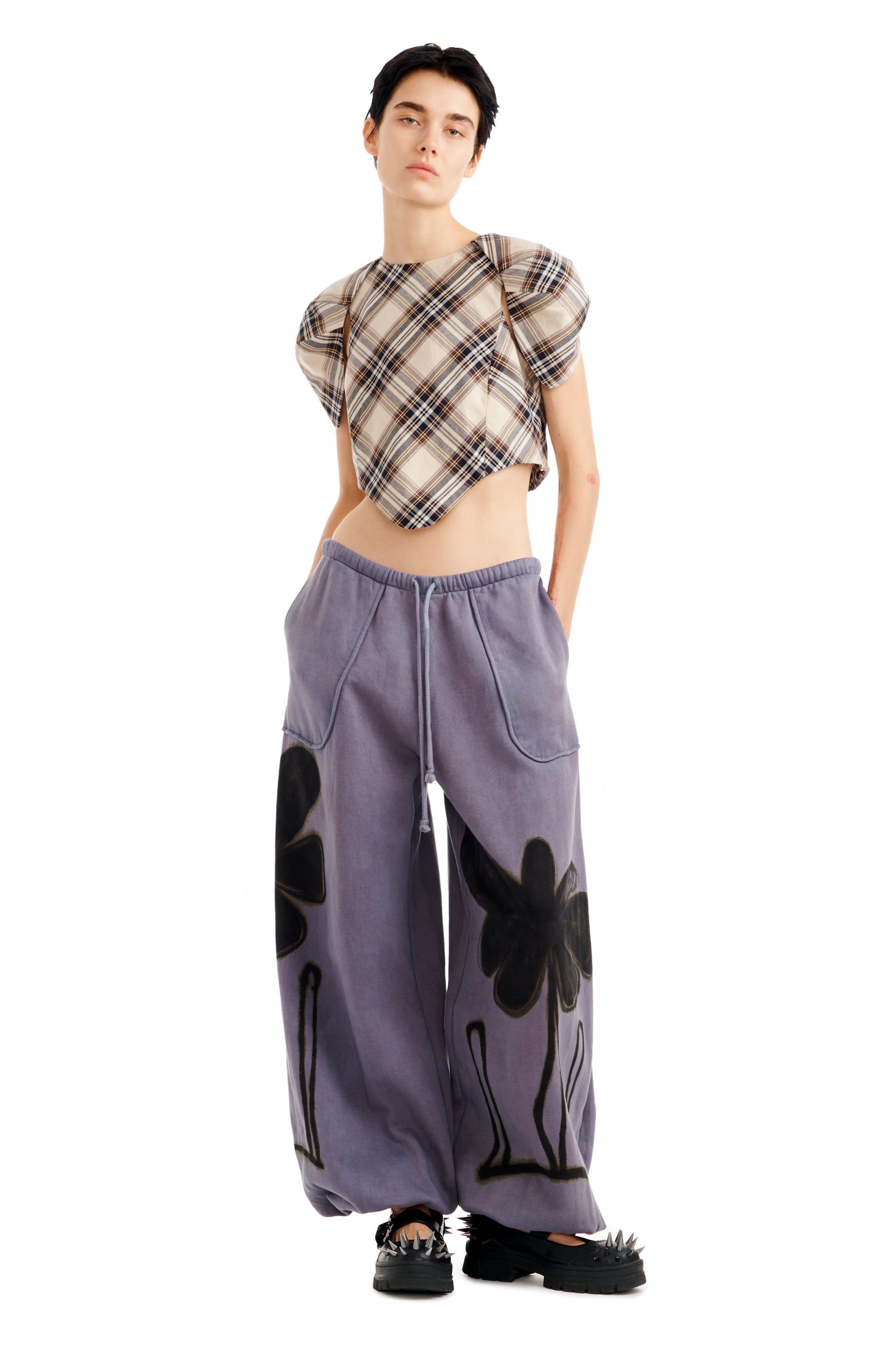 MIDNIGHT FLOWER POT BALLOON SWEATPANT