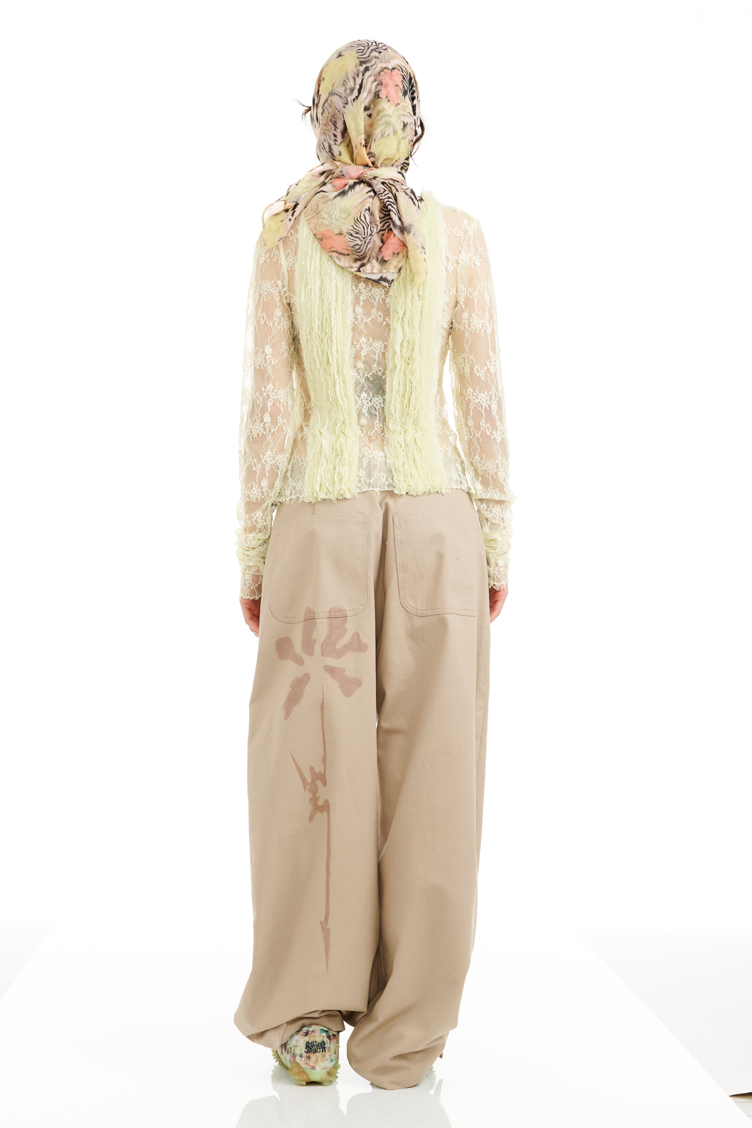 ZEBRA FLORAL PRINCESS FOULARD SCARF