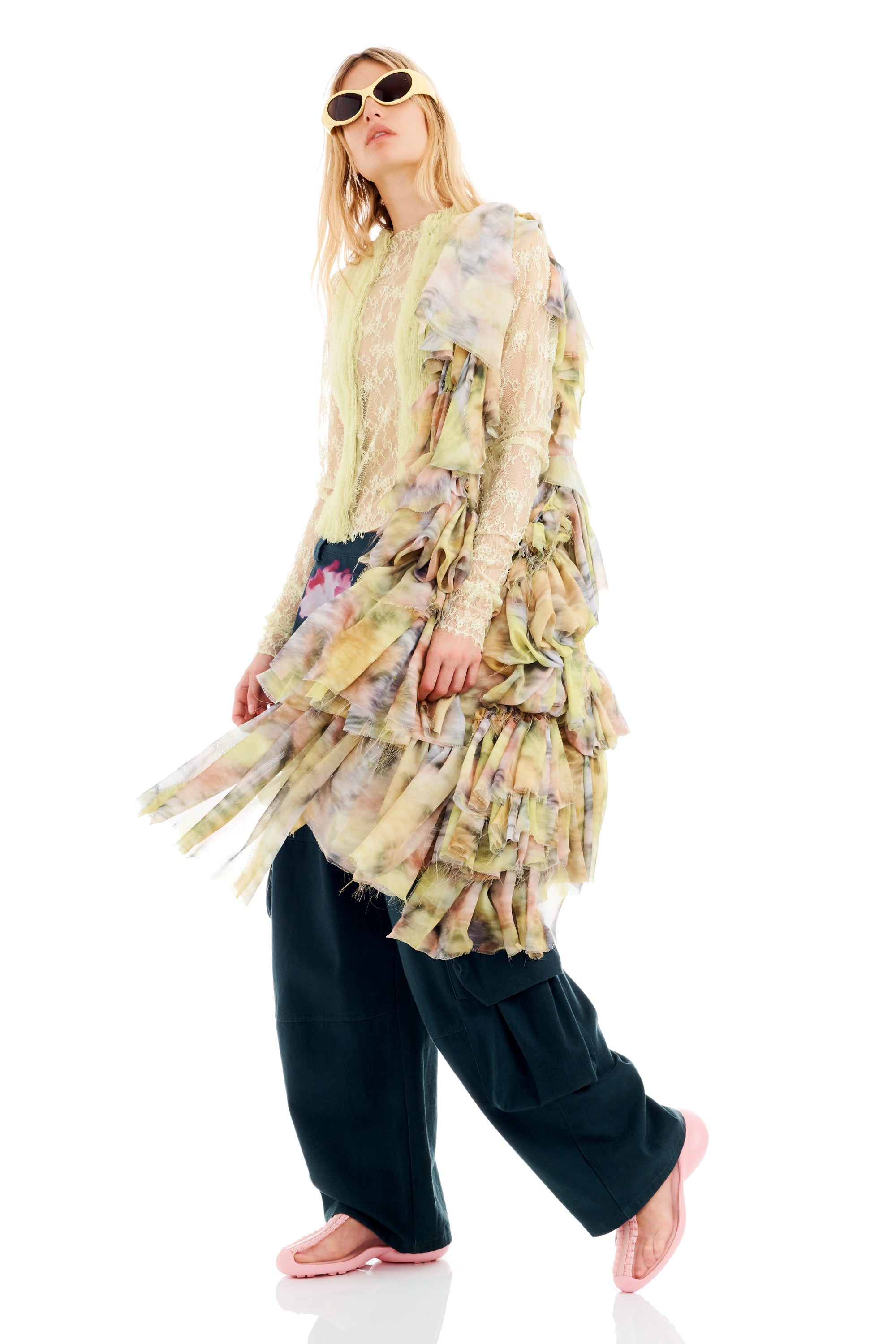 Collina Strada ZEBRA FLORAL CLOUD BAG