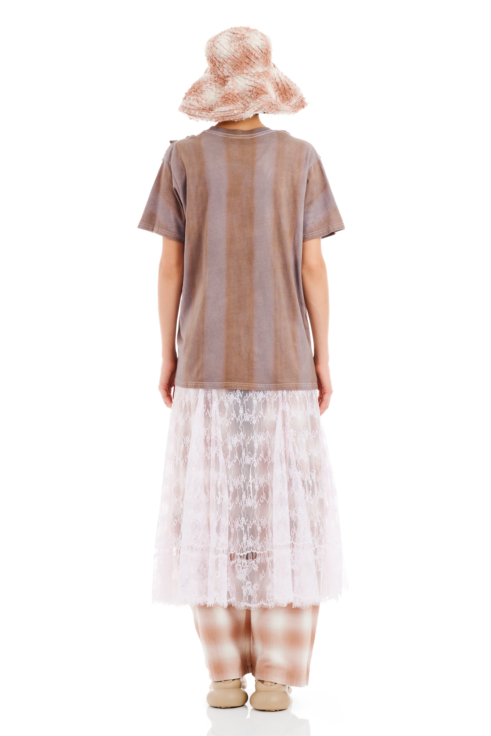 EARTH STRIPE REMNANT FLOWER TEE