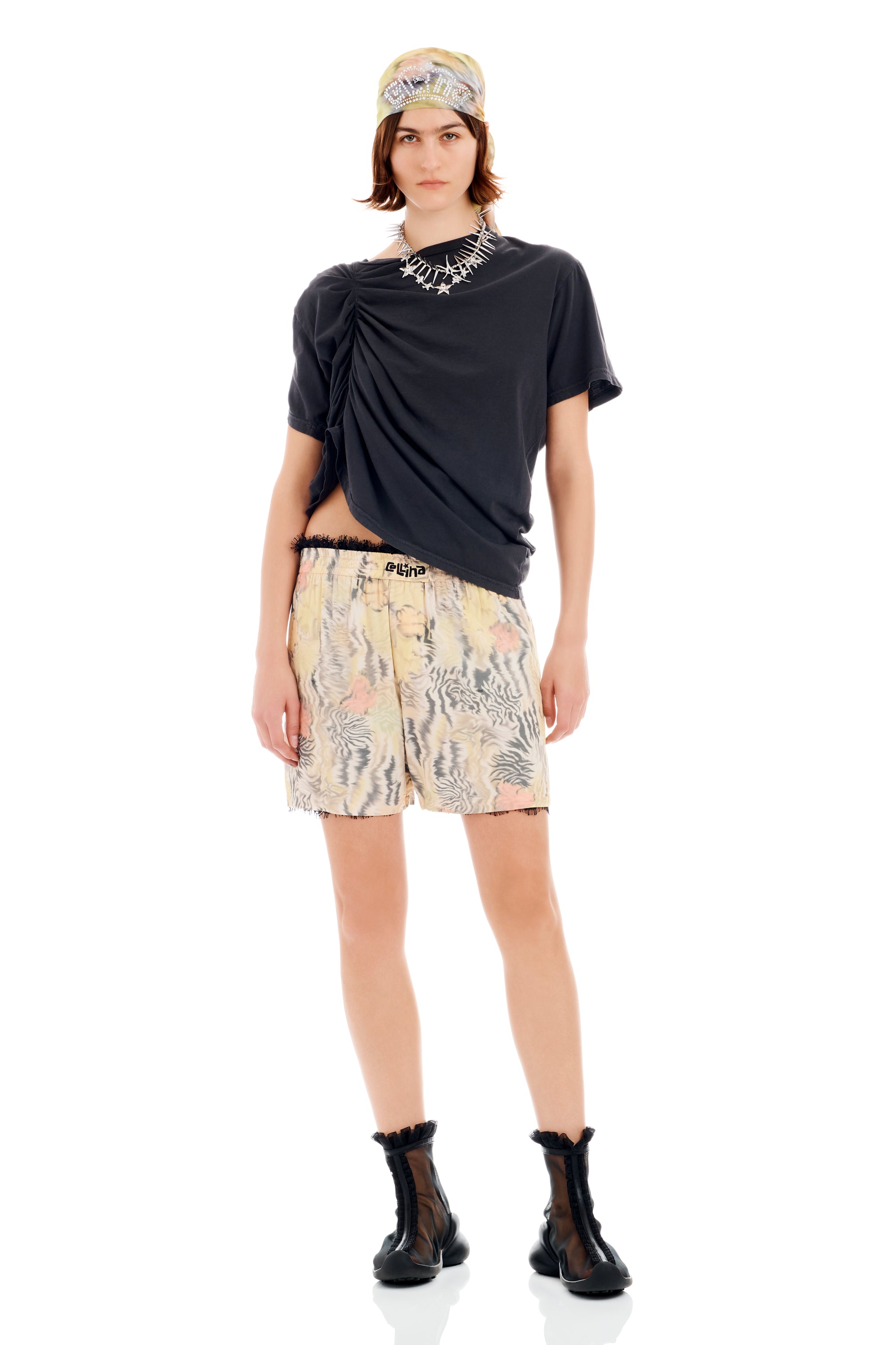 WASHED ZEBRA FLORAL ODEON BOXER