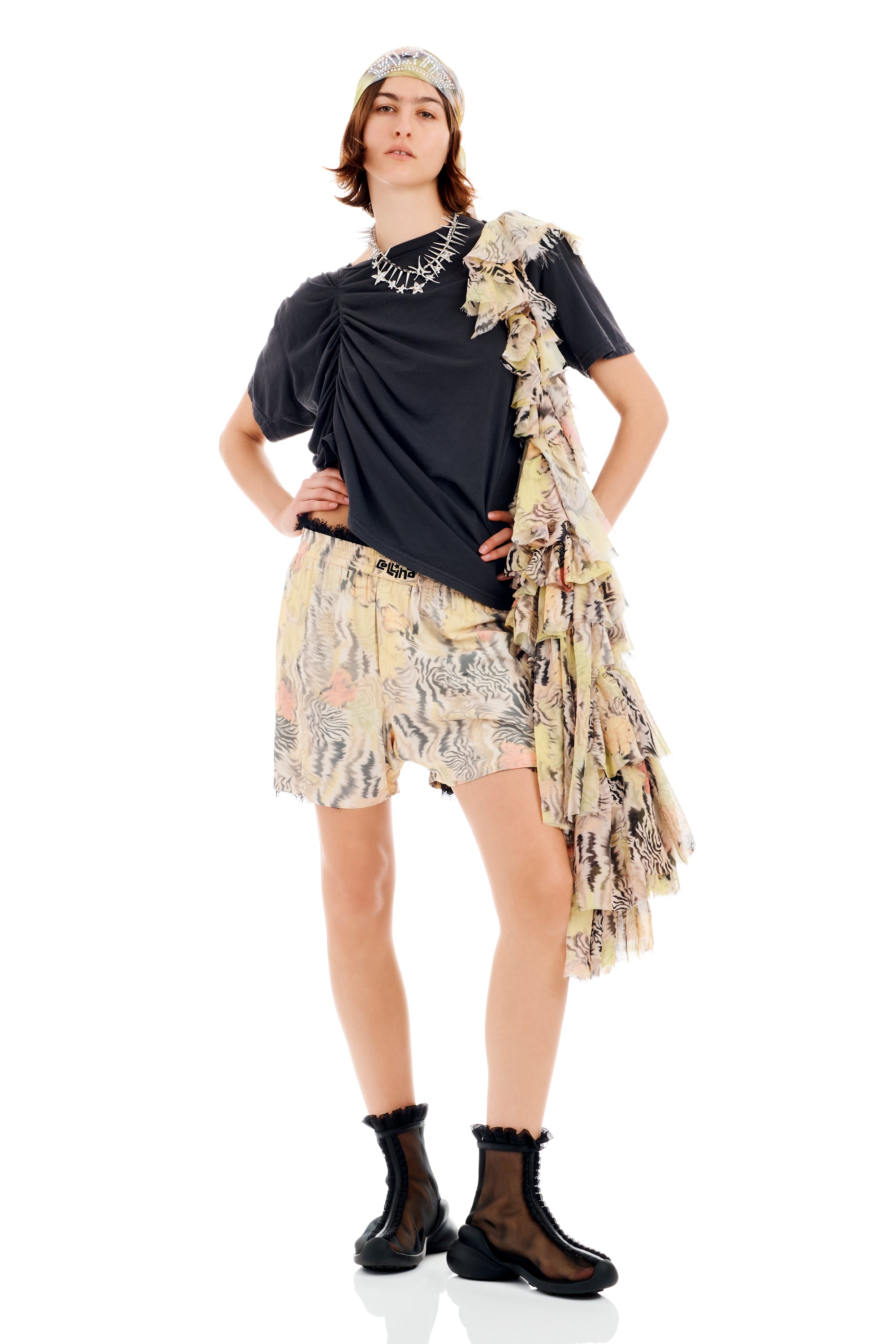 Collina Strada ZEBRA FLORAL CLOUD BAG