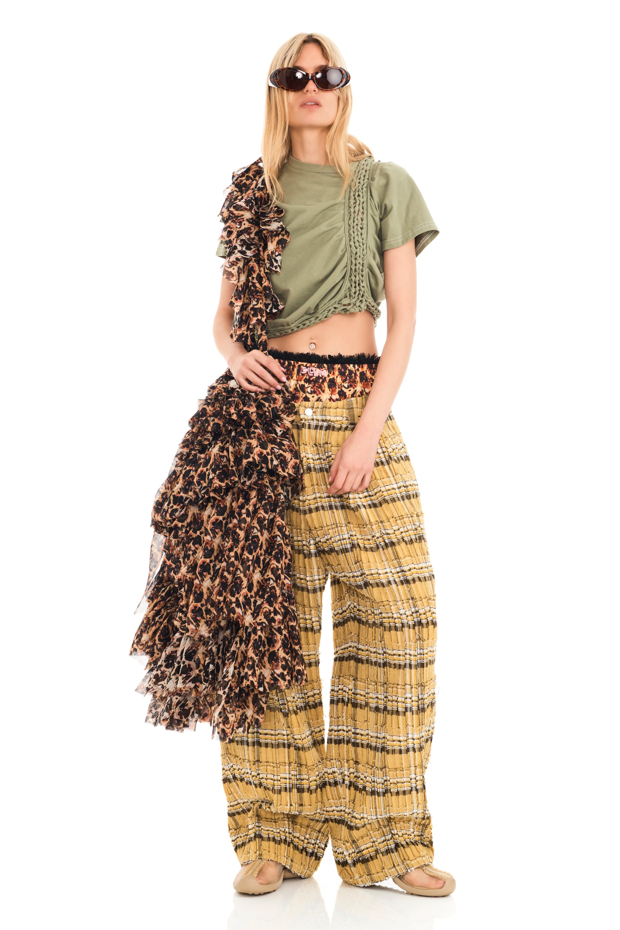 LEOPARD PEONY CLOUD BAG