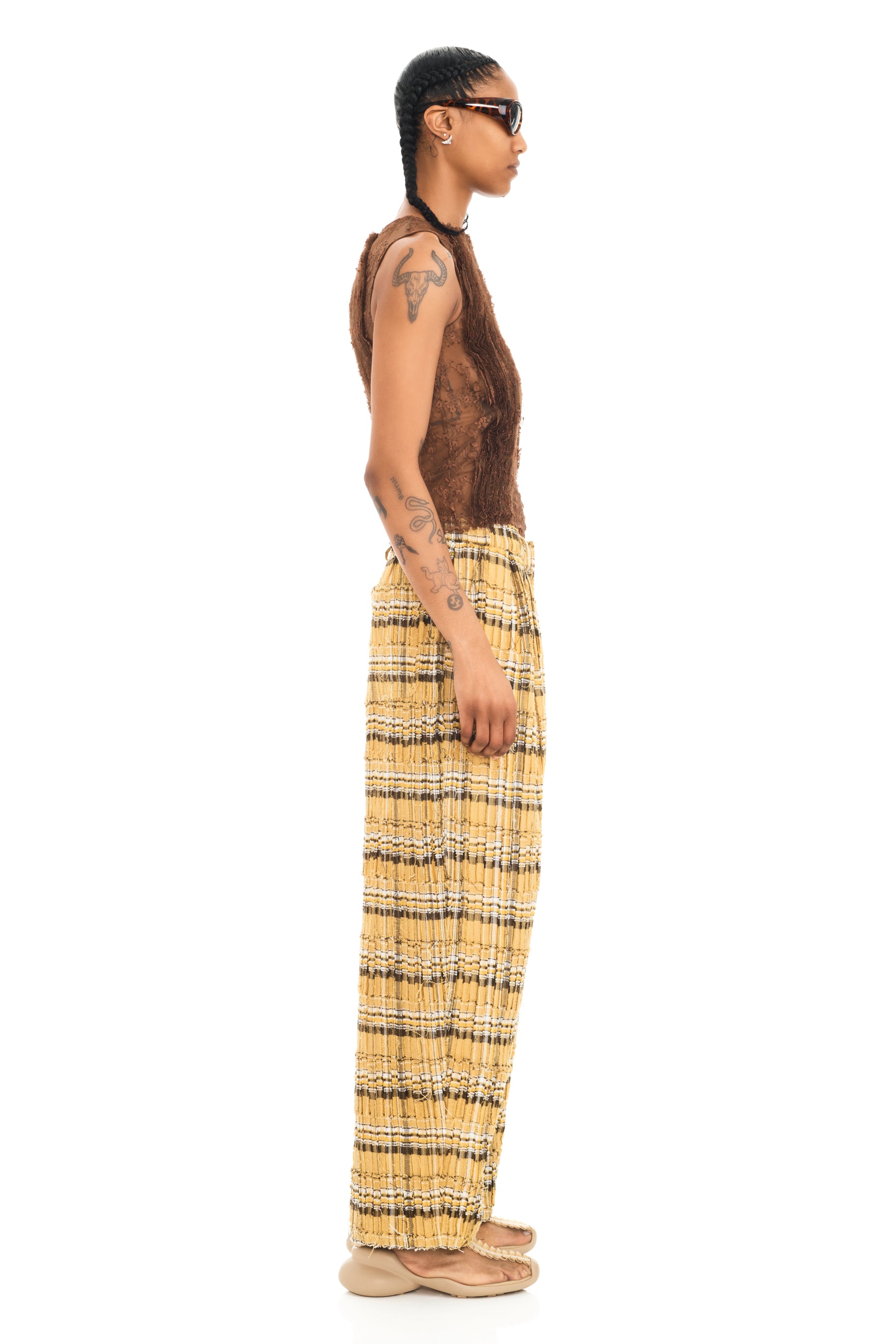 BROWN WAVY DANDELION TANK