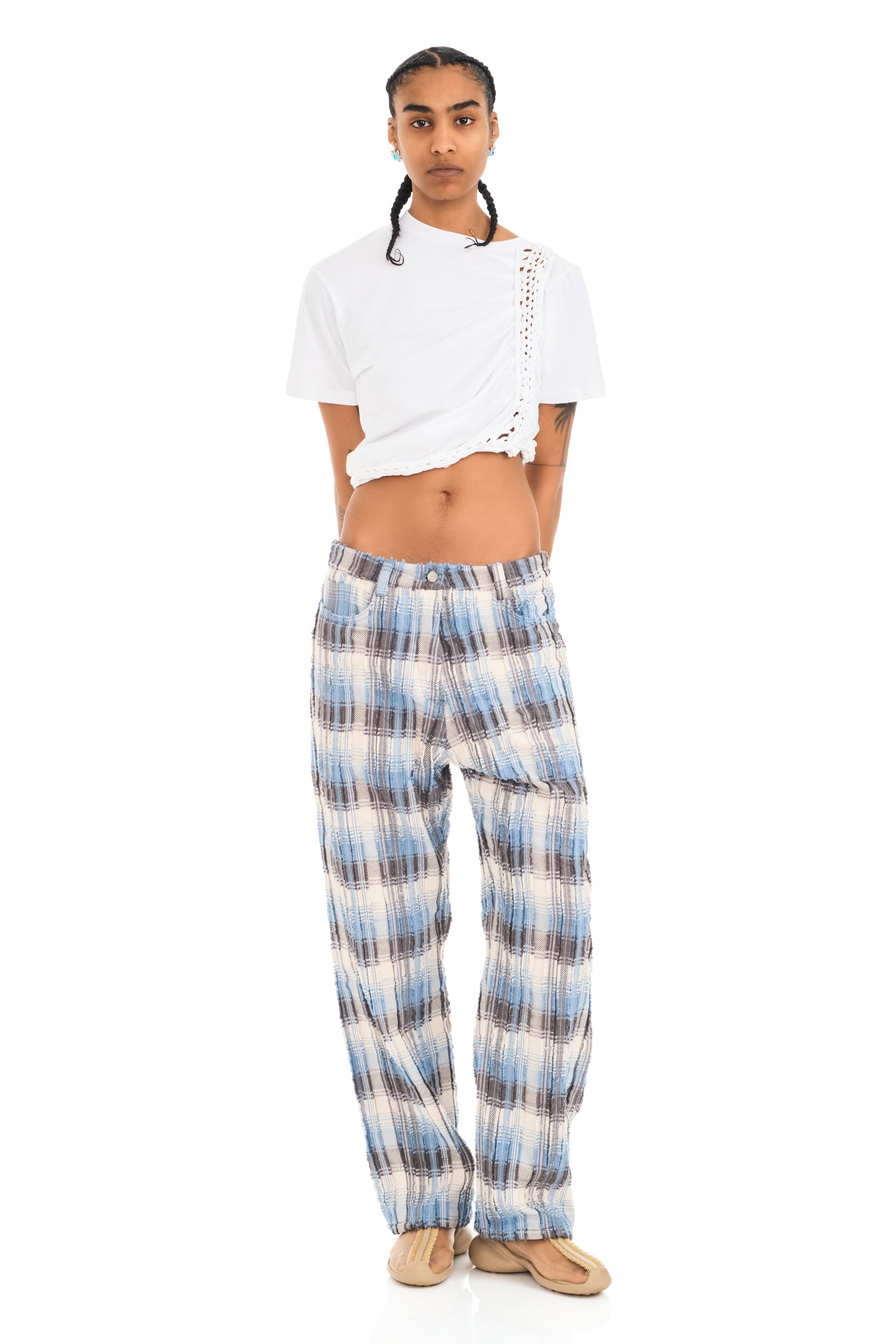 ICE BLUE PLAID MIKAELA JEAN