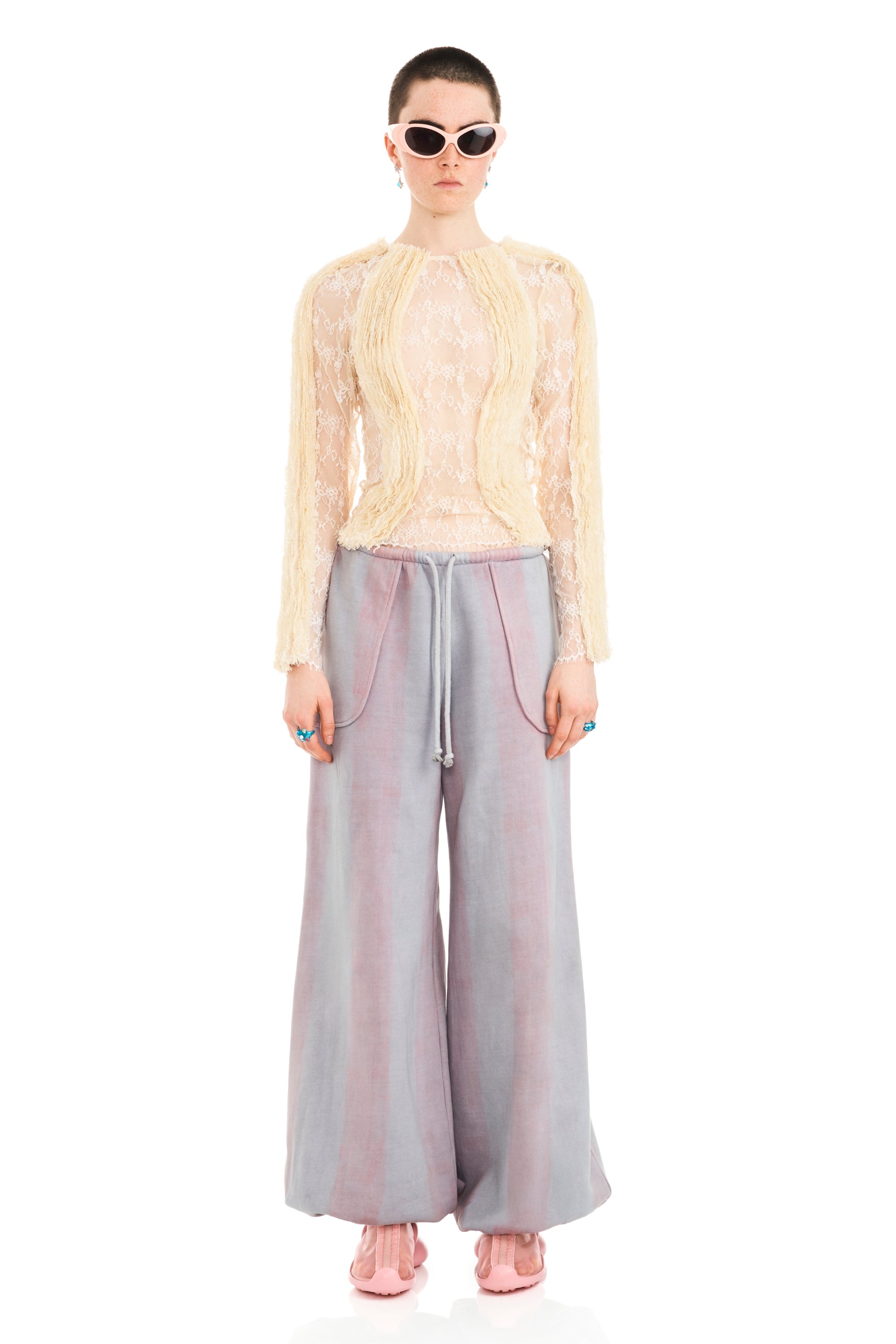 FOG STRIPE BALLOON SWEATPANT