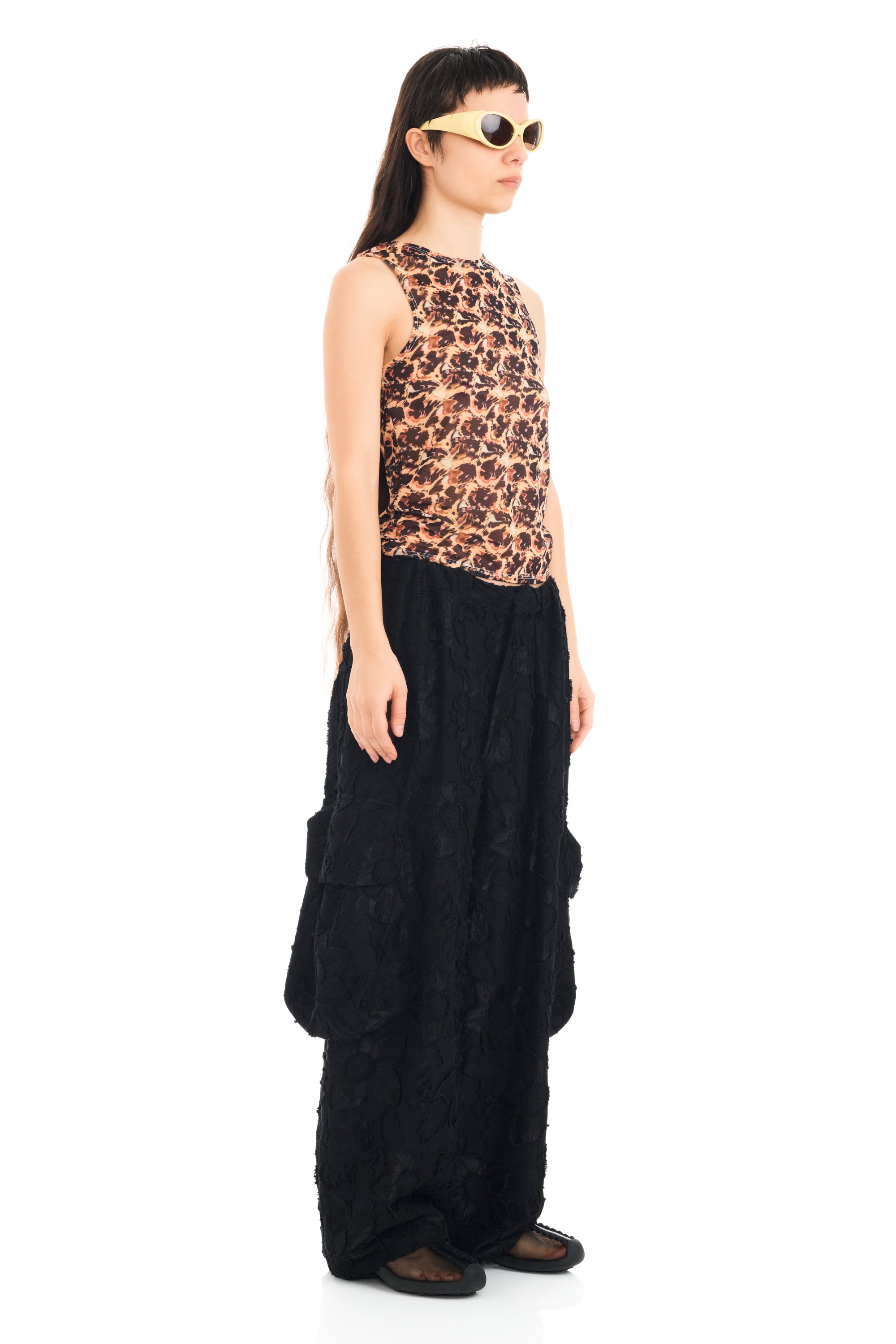 LEOPARD PEONY DACHI CARDIO TANK