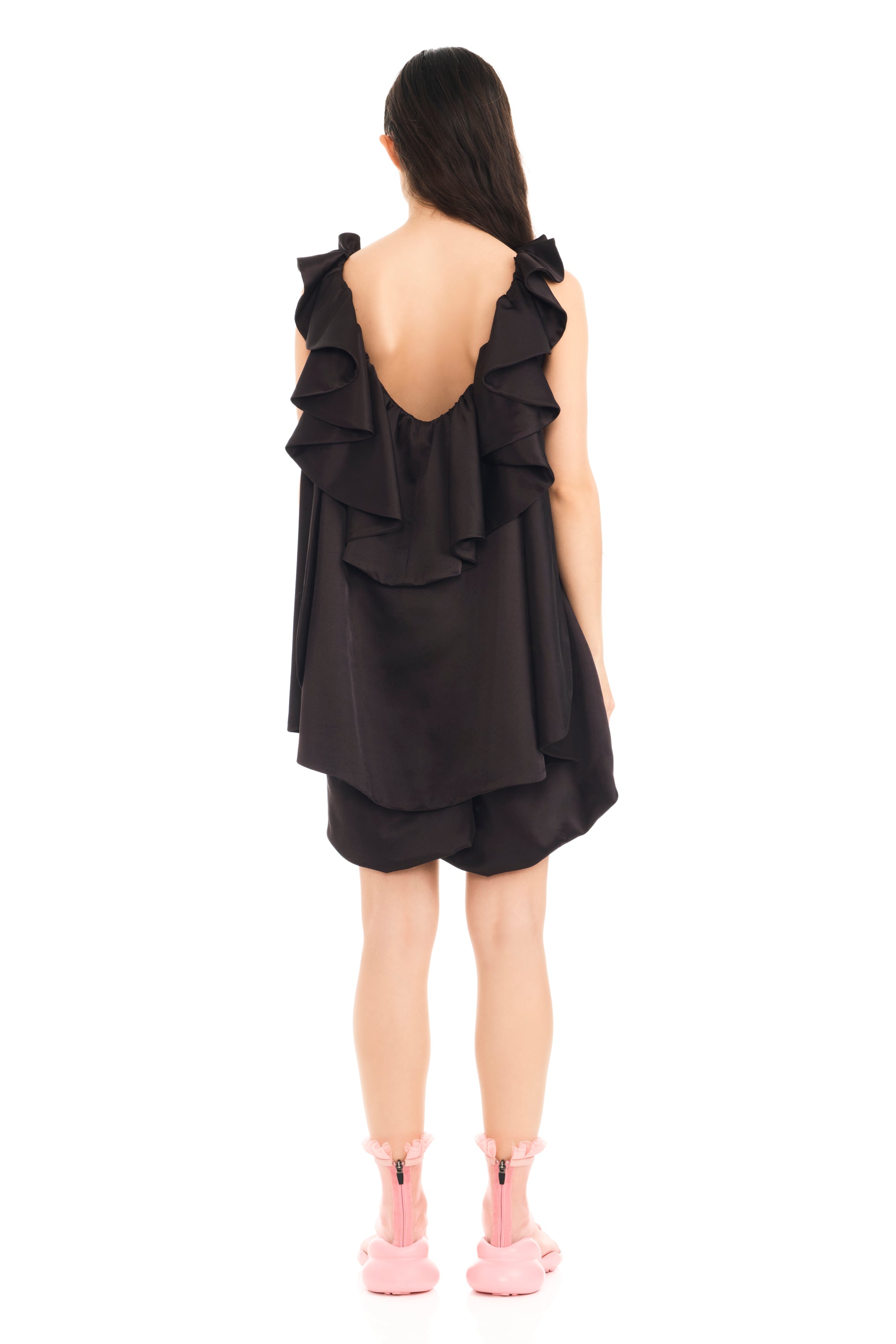 EARTH FADED FLOWER PILLOW DRESS