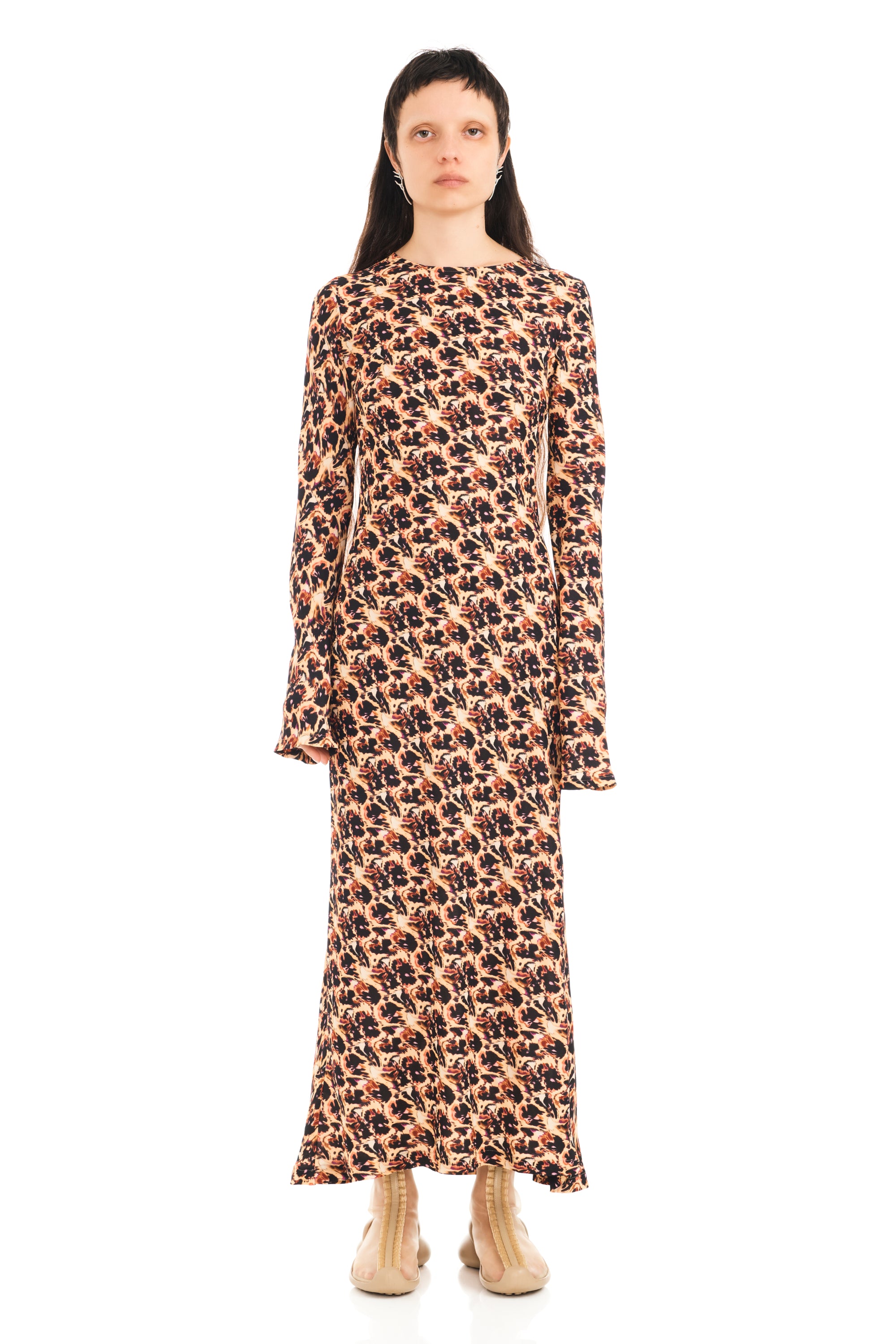 LEOPARD PEONY YURI DRESS