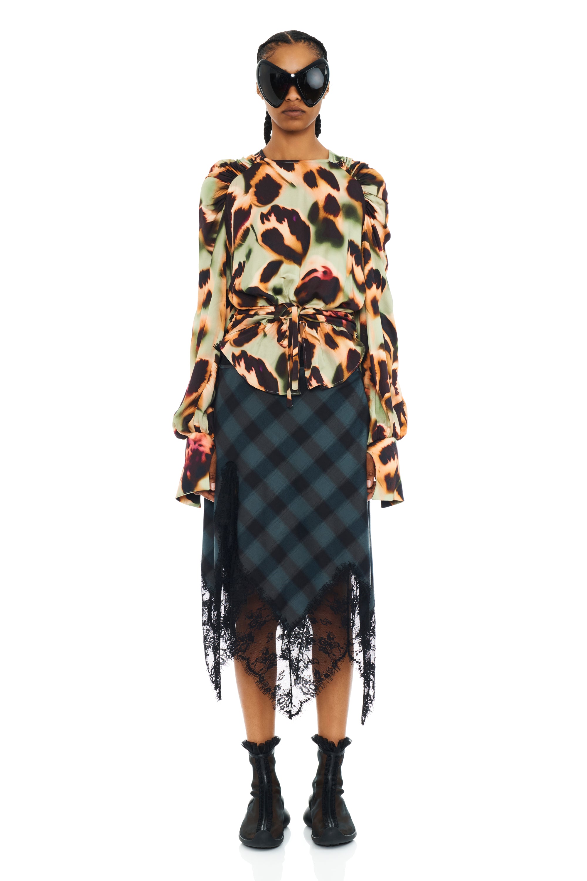 DRIPPY LEOPARD IRIS TOP