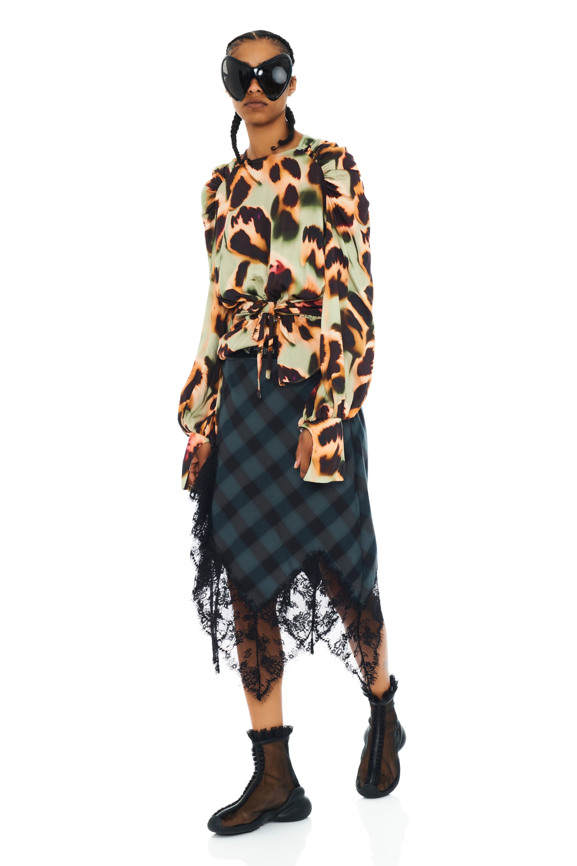 SEA PINE PLAID WATERLILY SKIRT