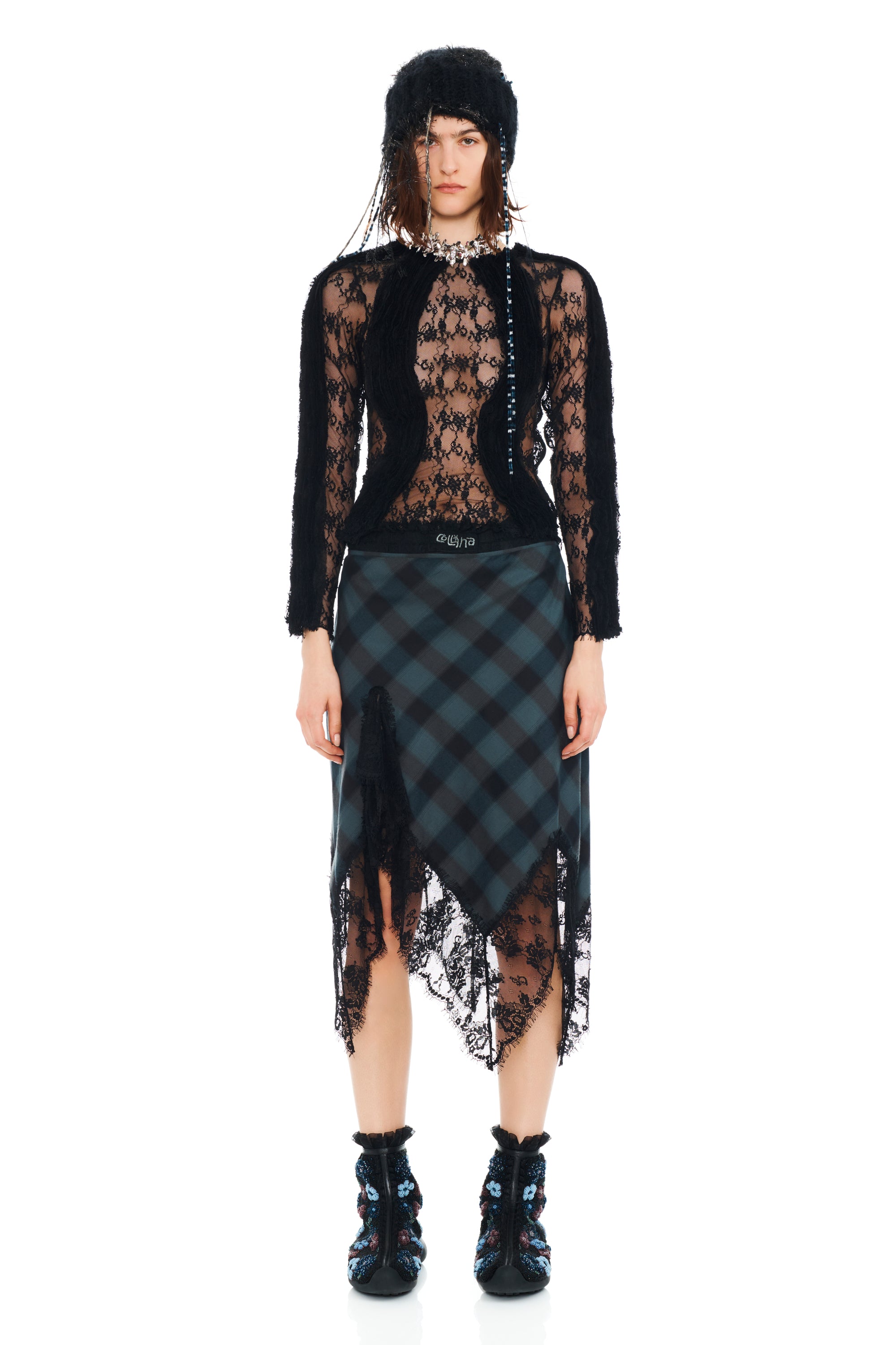 DISCO PLAID WINTER HAT