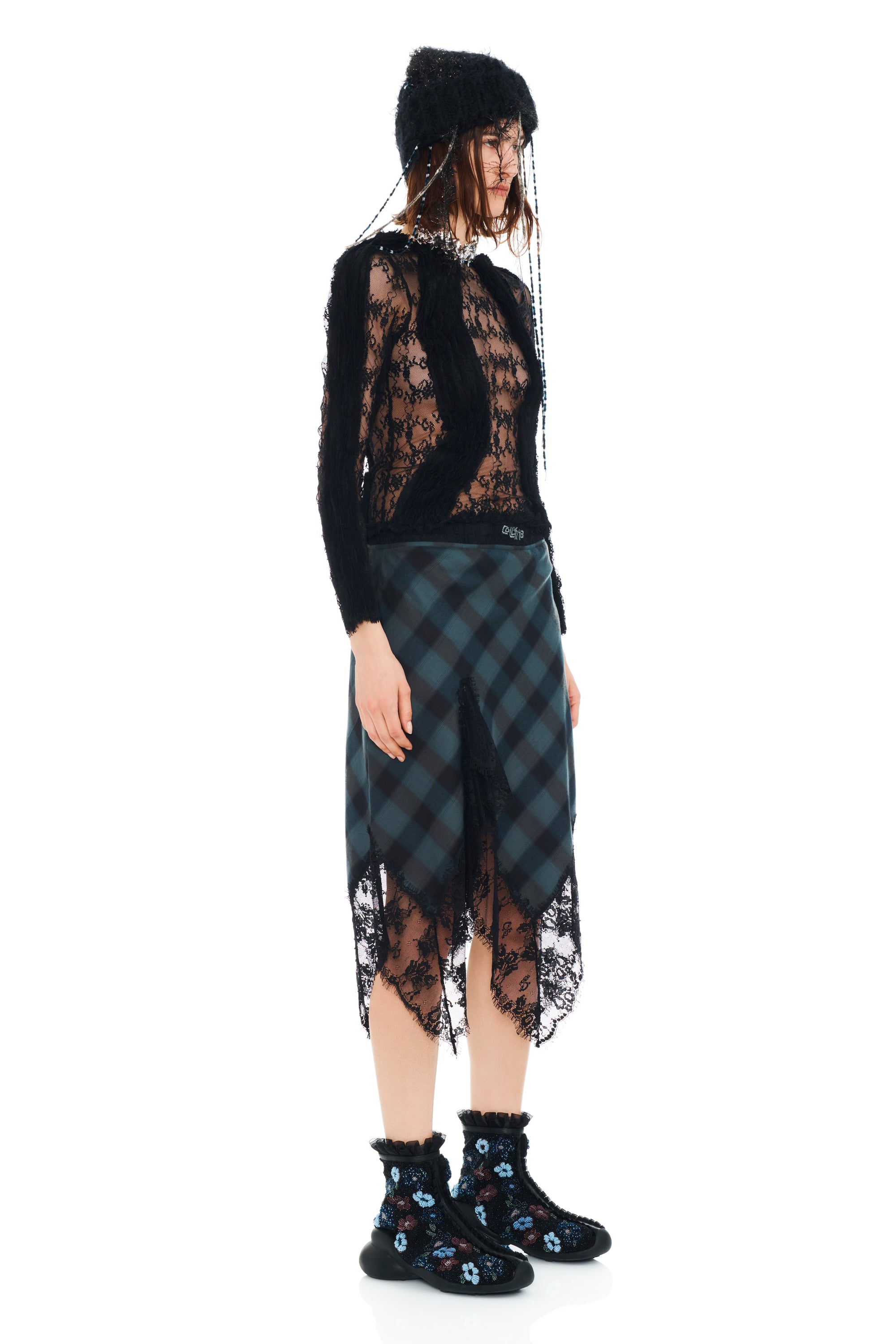 DISCO PLAID WINTER HAT