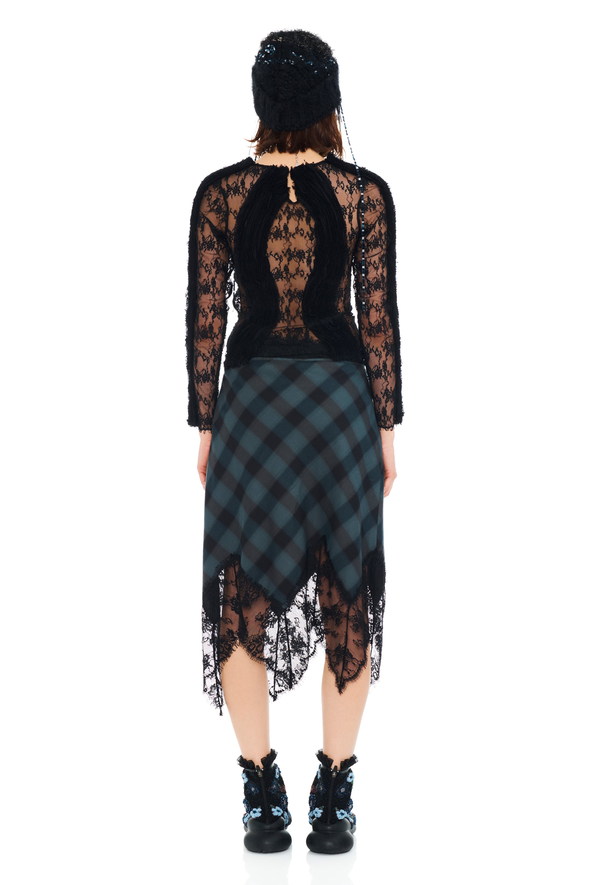 DISCO PLAID WINTER HAT