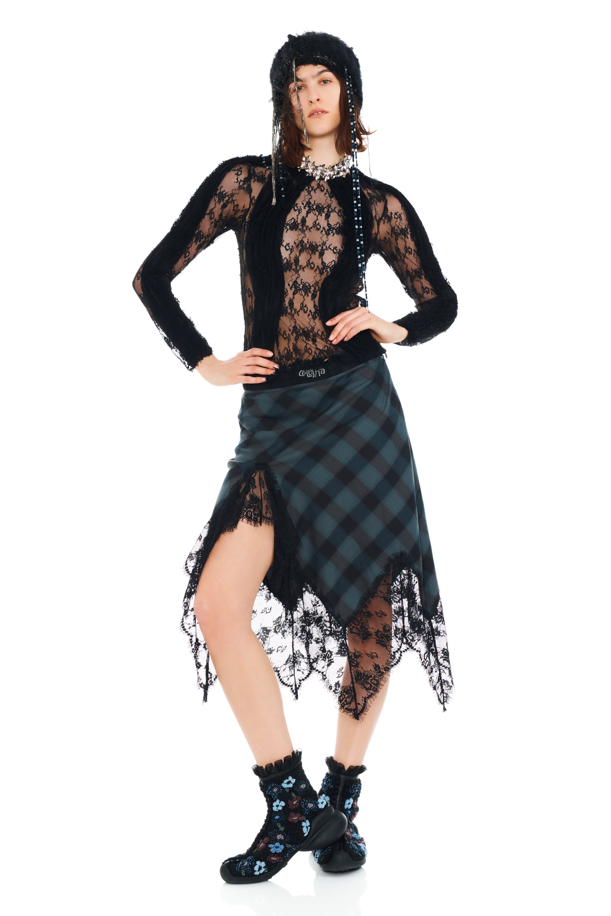 DISCO PLAID WINTER HAT