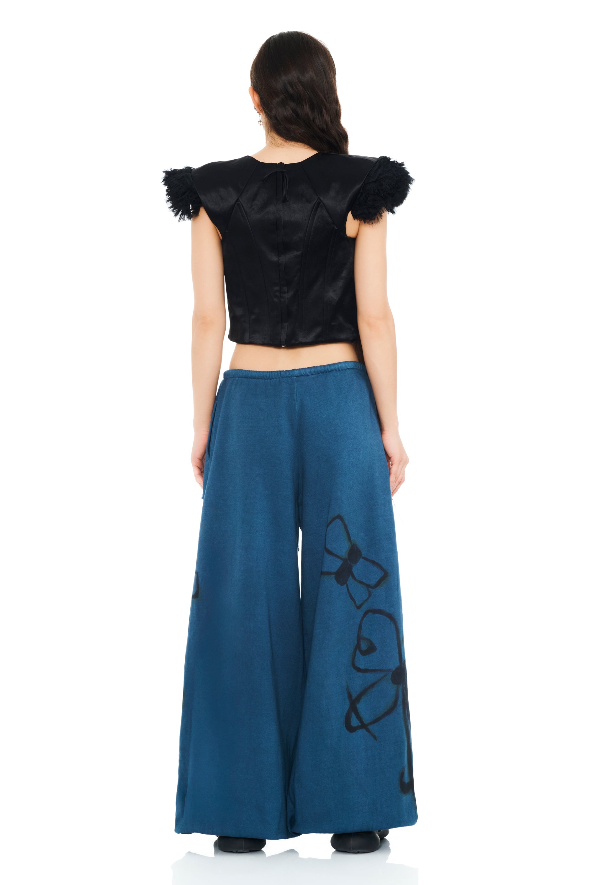 NAVY BUG BALLOON SWEATPANT