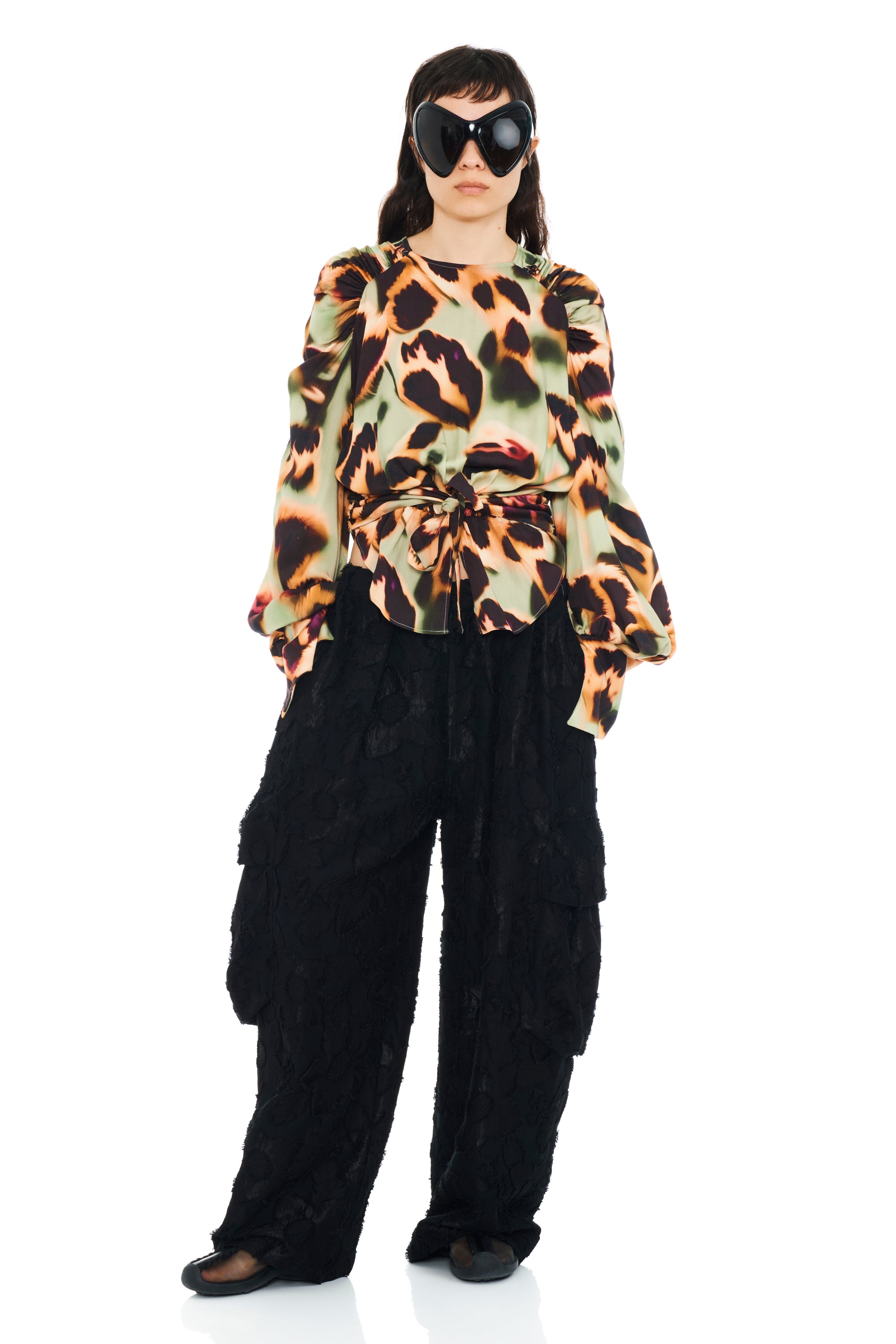 DRIPPY LEOPARD IRIS TOP