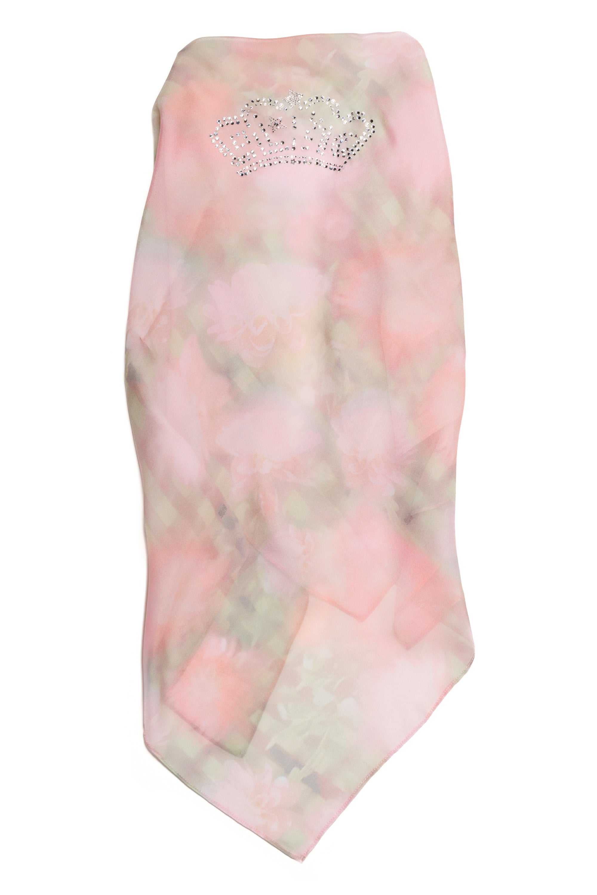 WASHED DAISY PLAID PRINCESS FOULARD SCARF