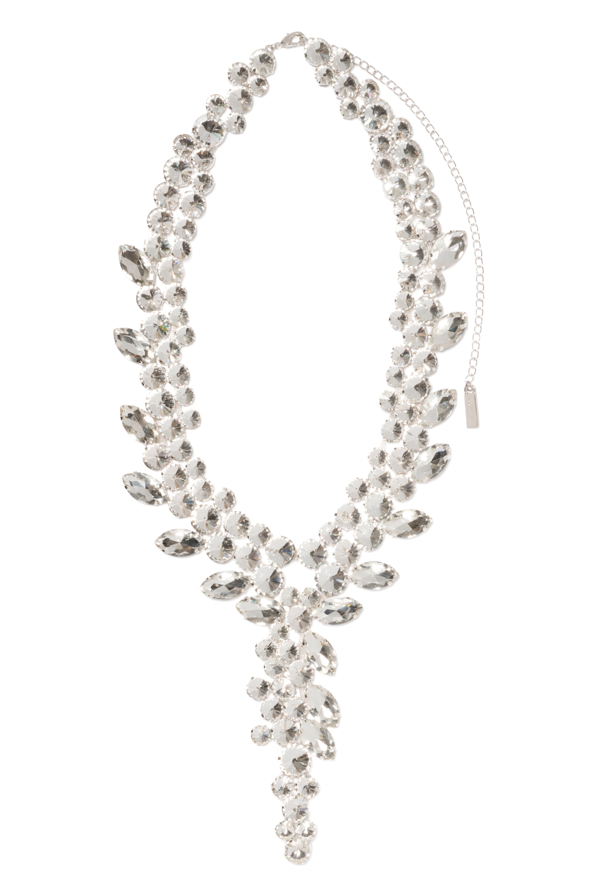 CRYSTAL CLEAR CHANDELIER NECKLACE