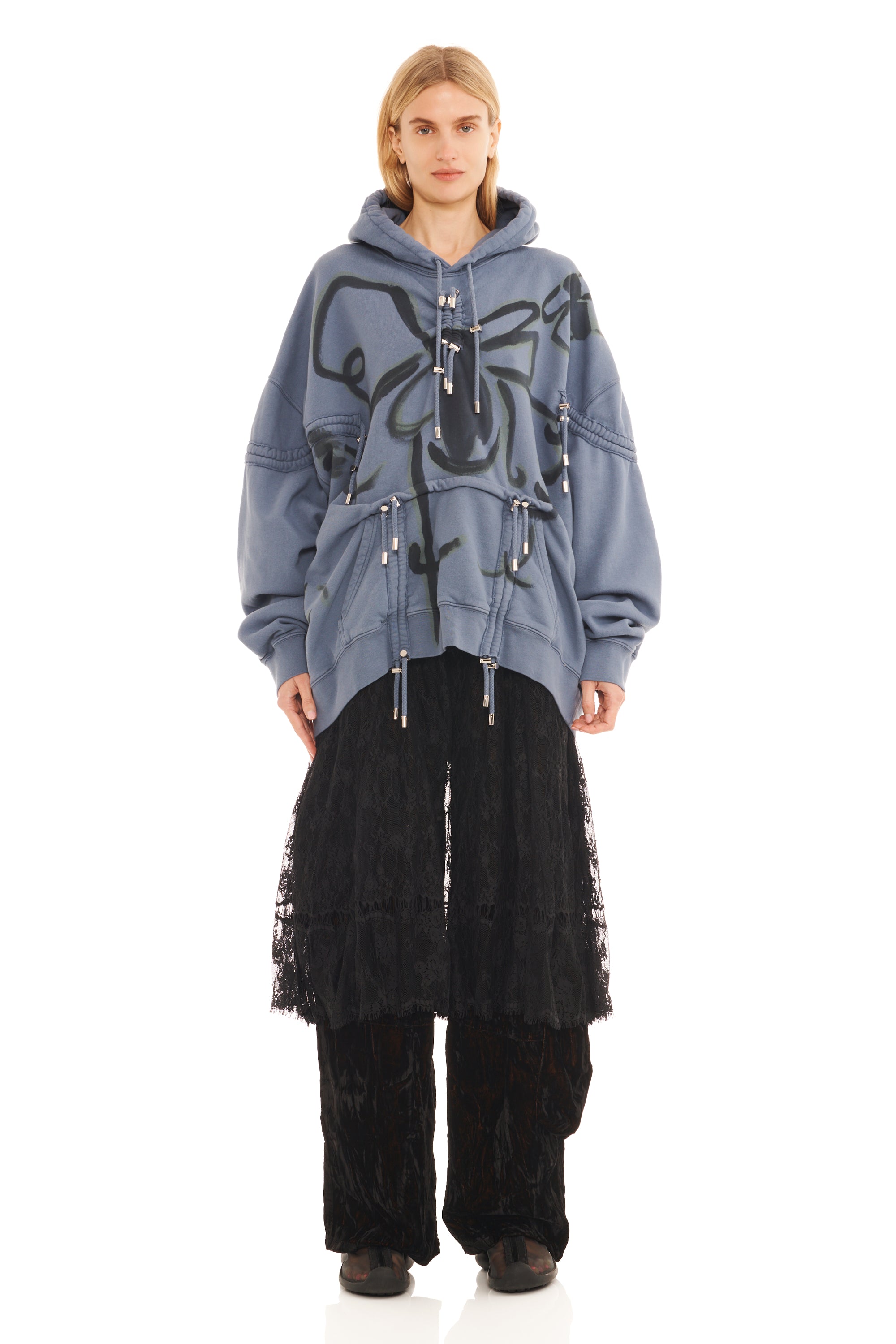 NAVY BUG BURST HOODIE