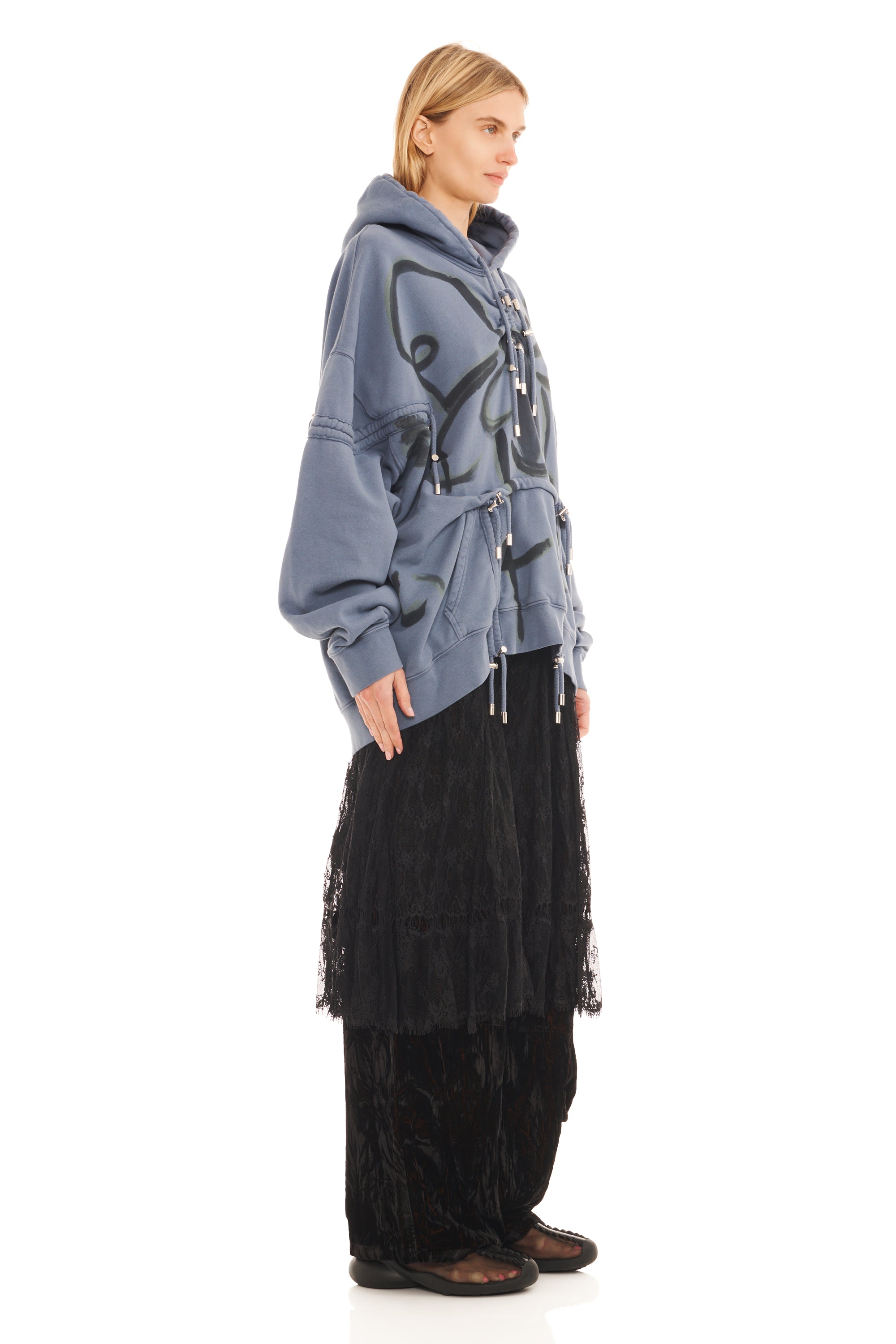 NAVY BUG BURST HOODIE