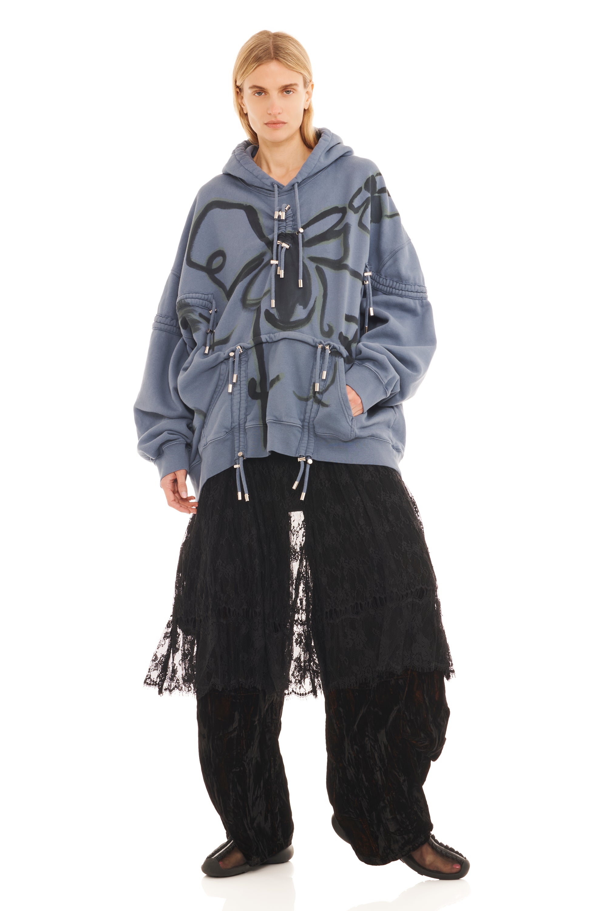 NAVY BUG BURST HOODIE