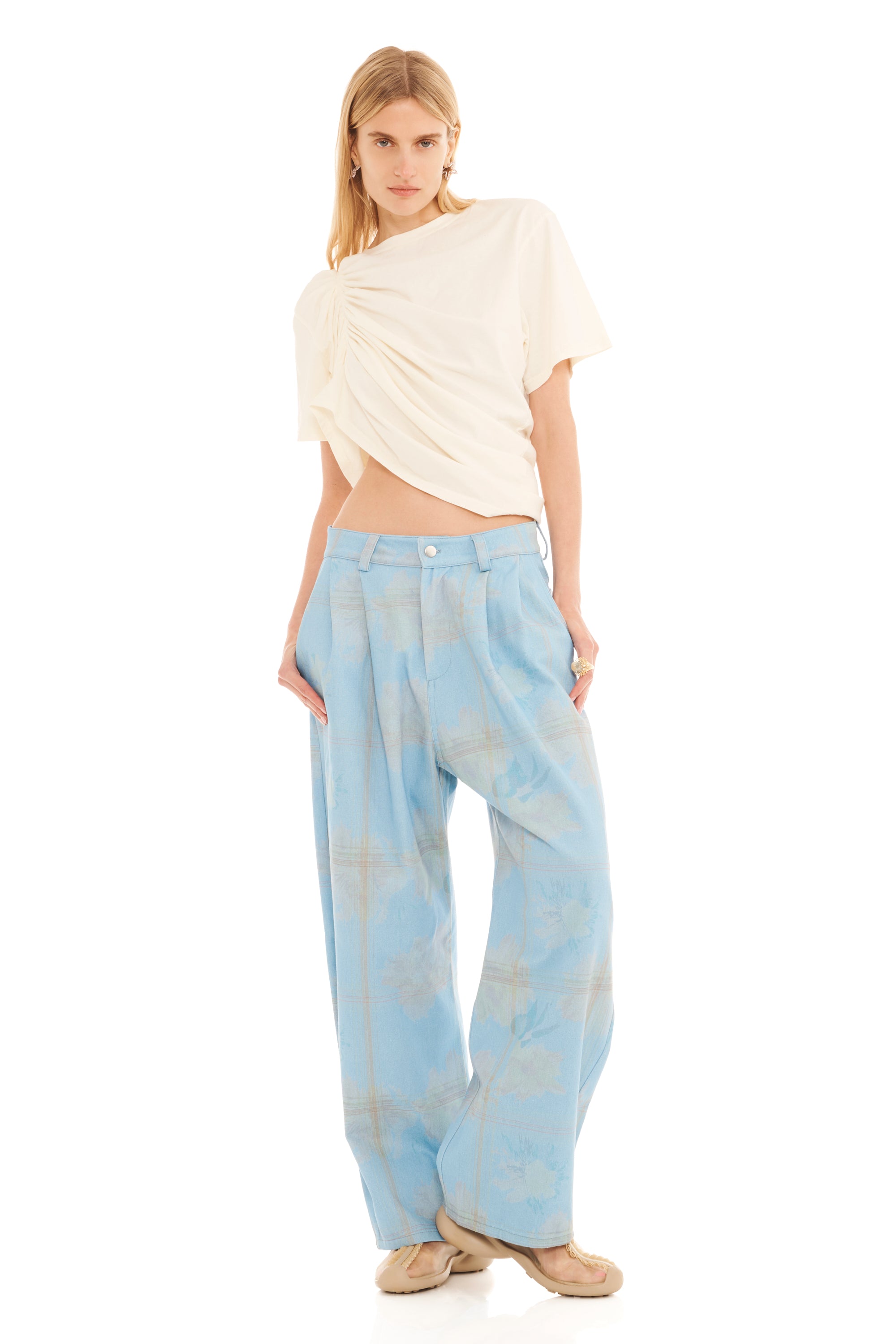 DENIM PICNIC CATCHFLY PANT | Collina Strada