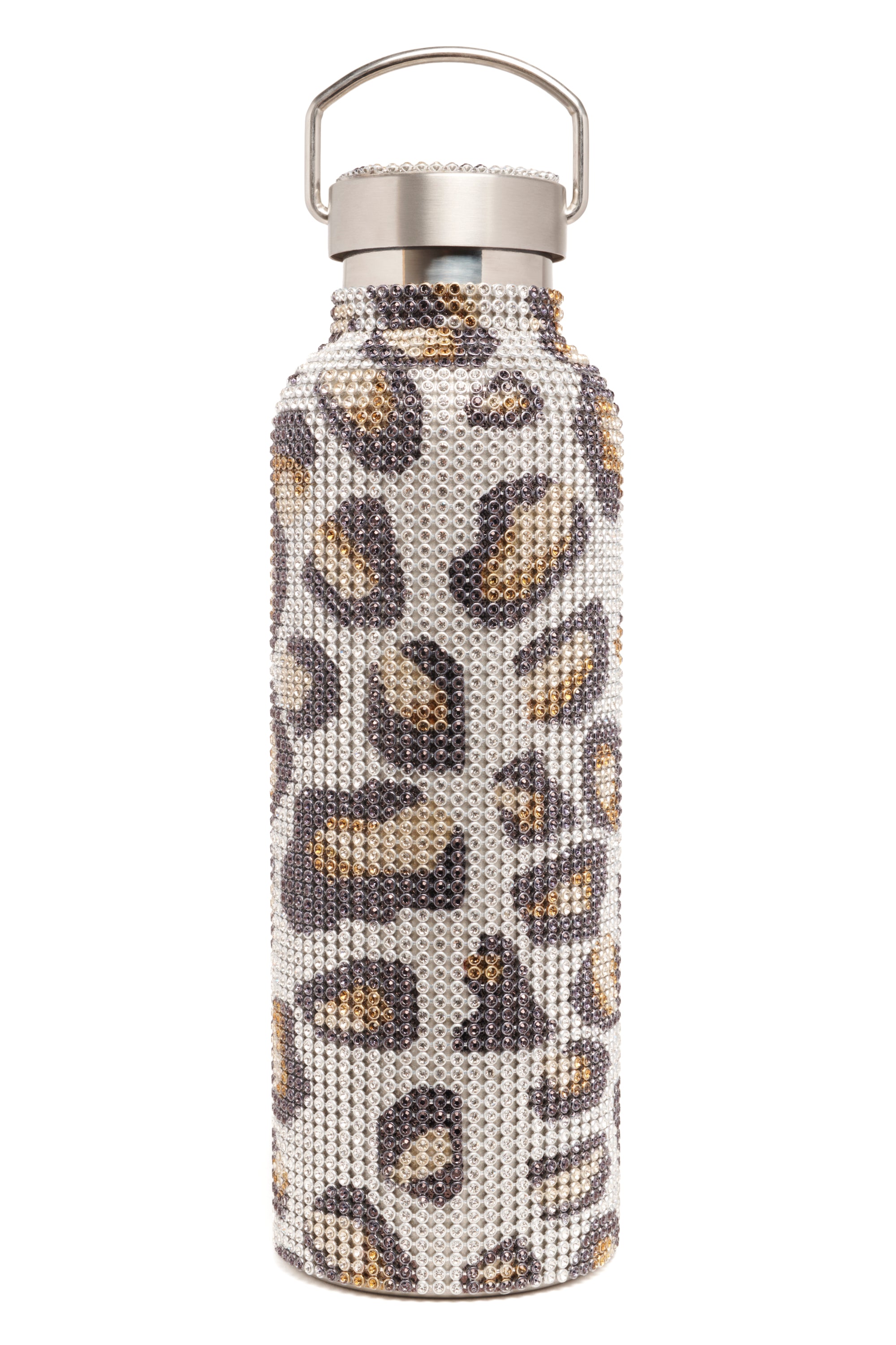 CHEETAH RHINESTONE WATER BOTTLE