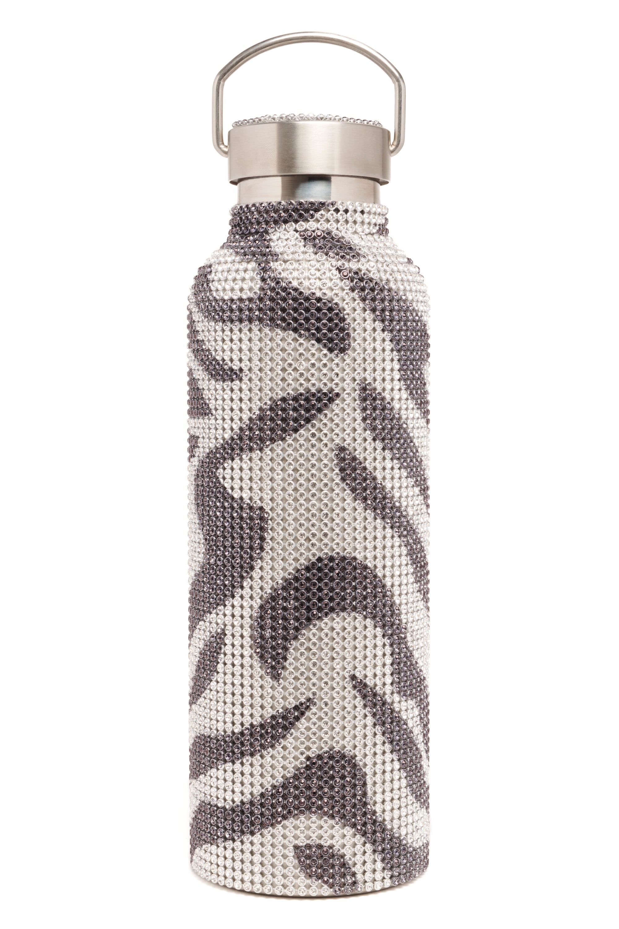 ZEBRA RHINESTONE WATER BOTTLE