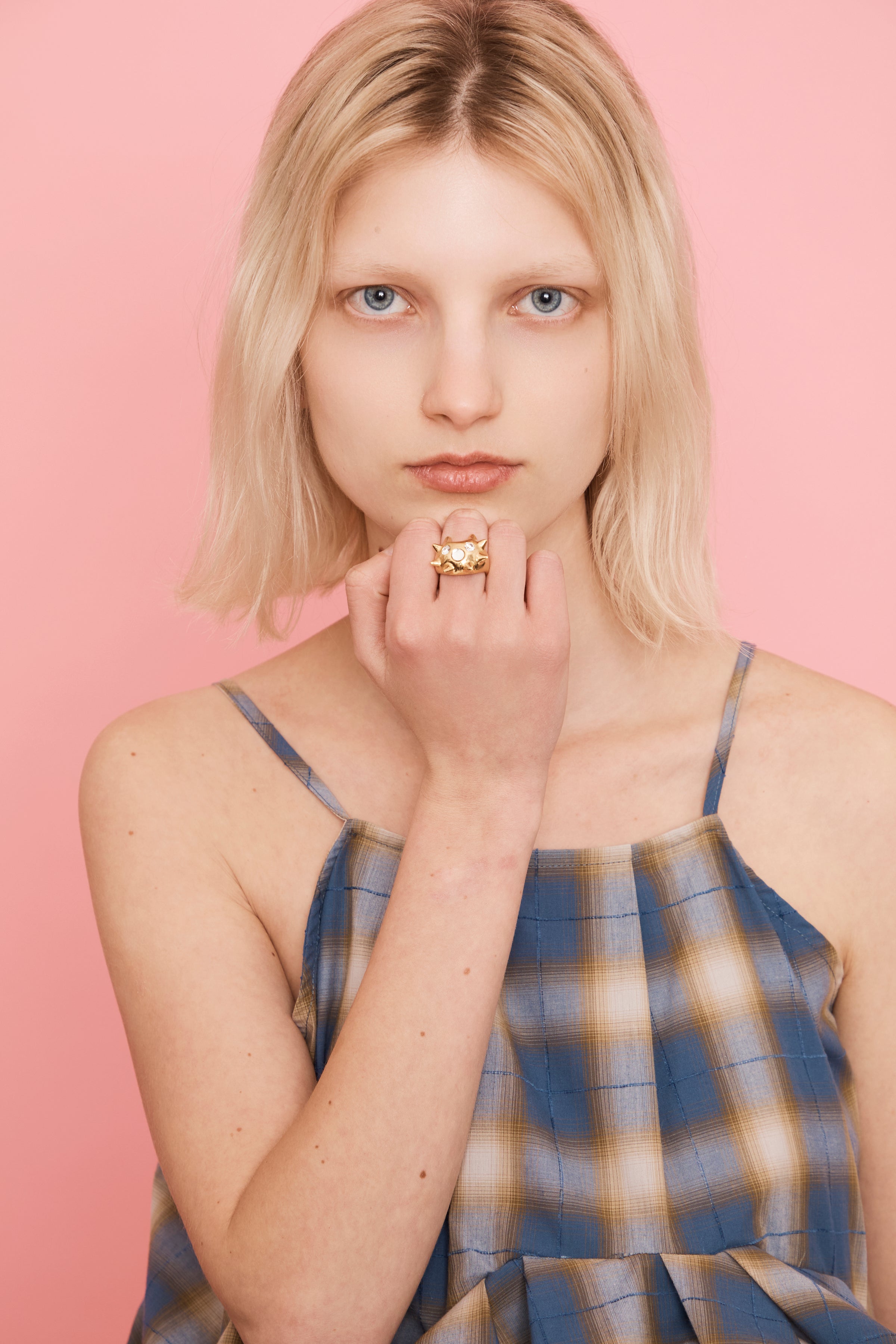 GOLD CLEAR ASTRO RING