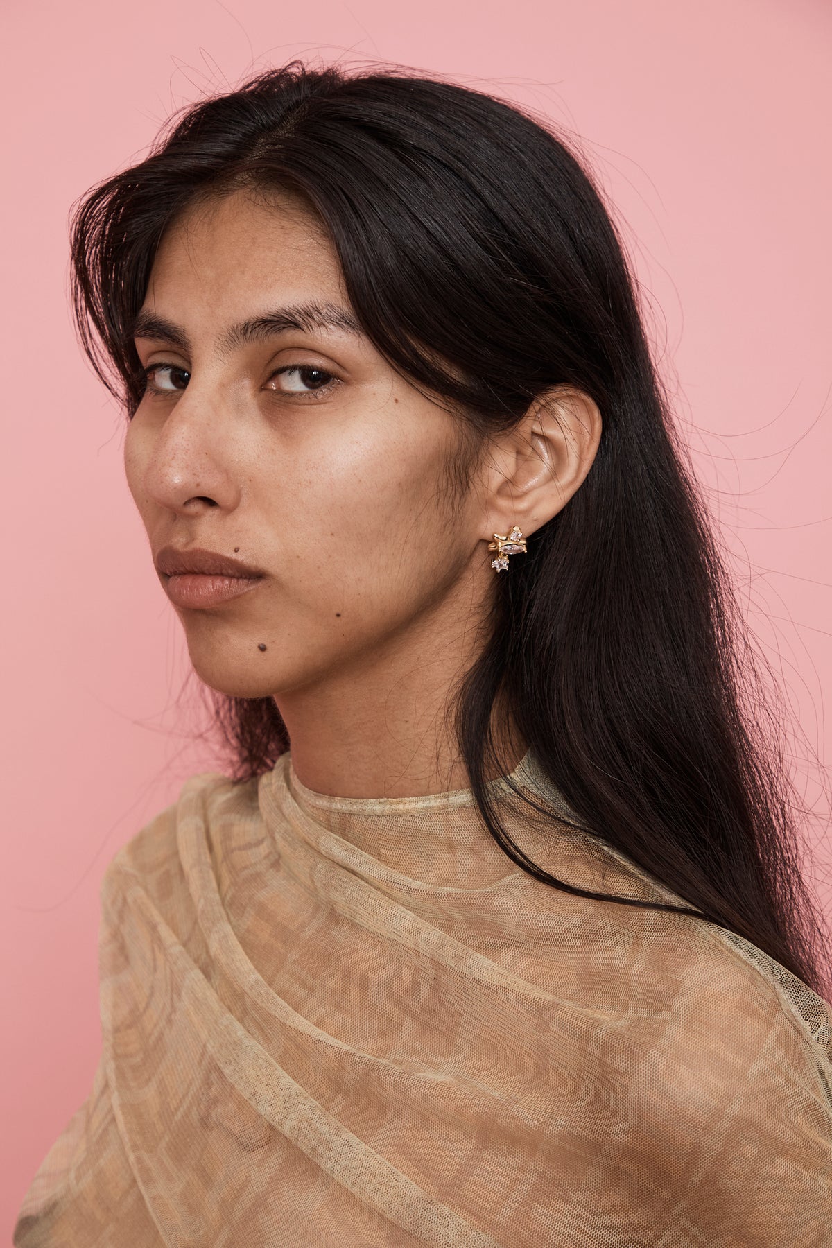GOLD CLEAR CONSTELLATION STUDS