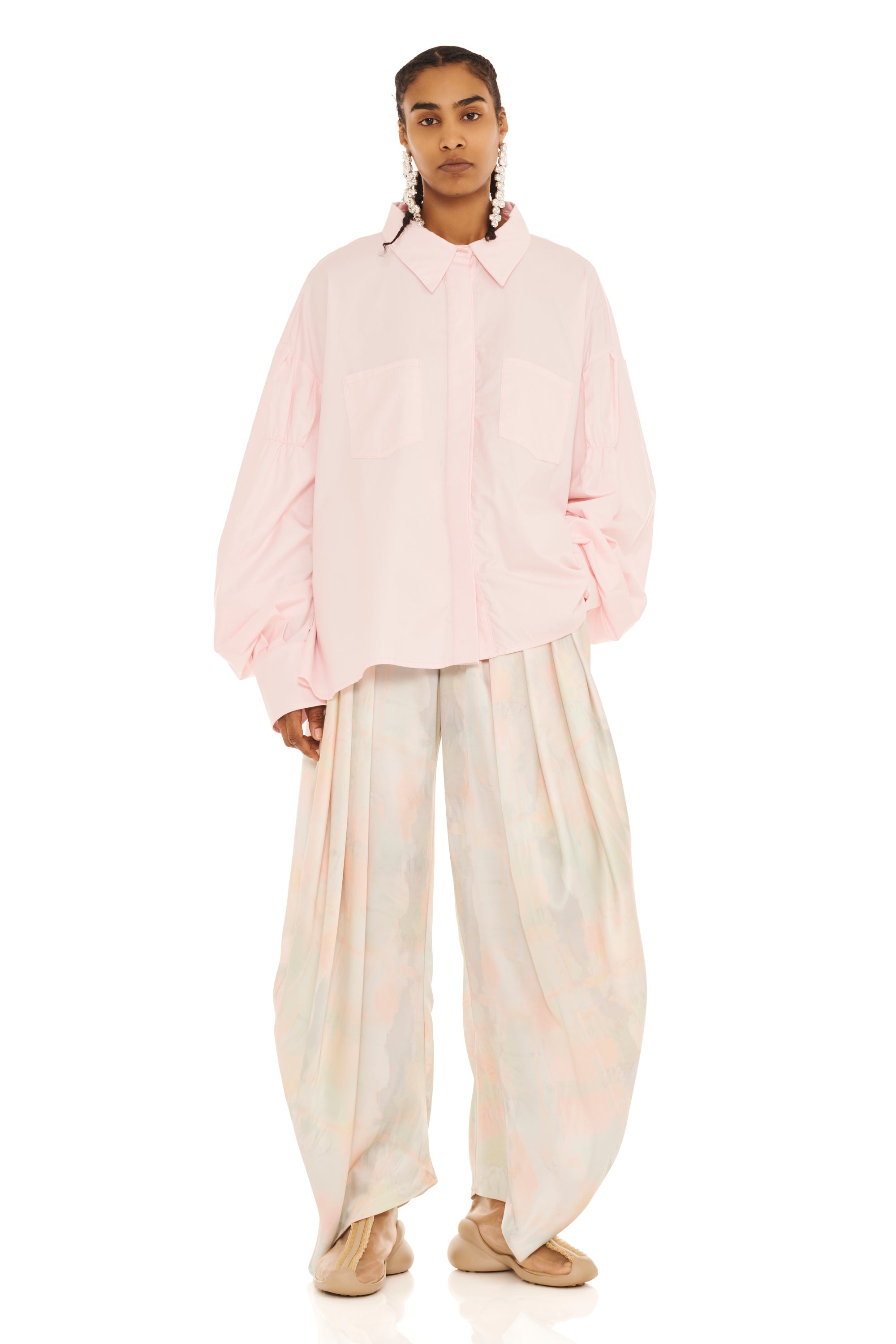 SOFT PINK CHASON BUTTON UP