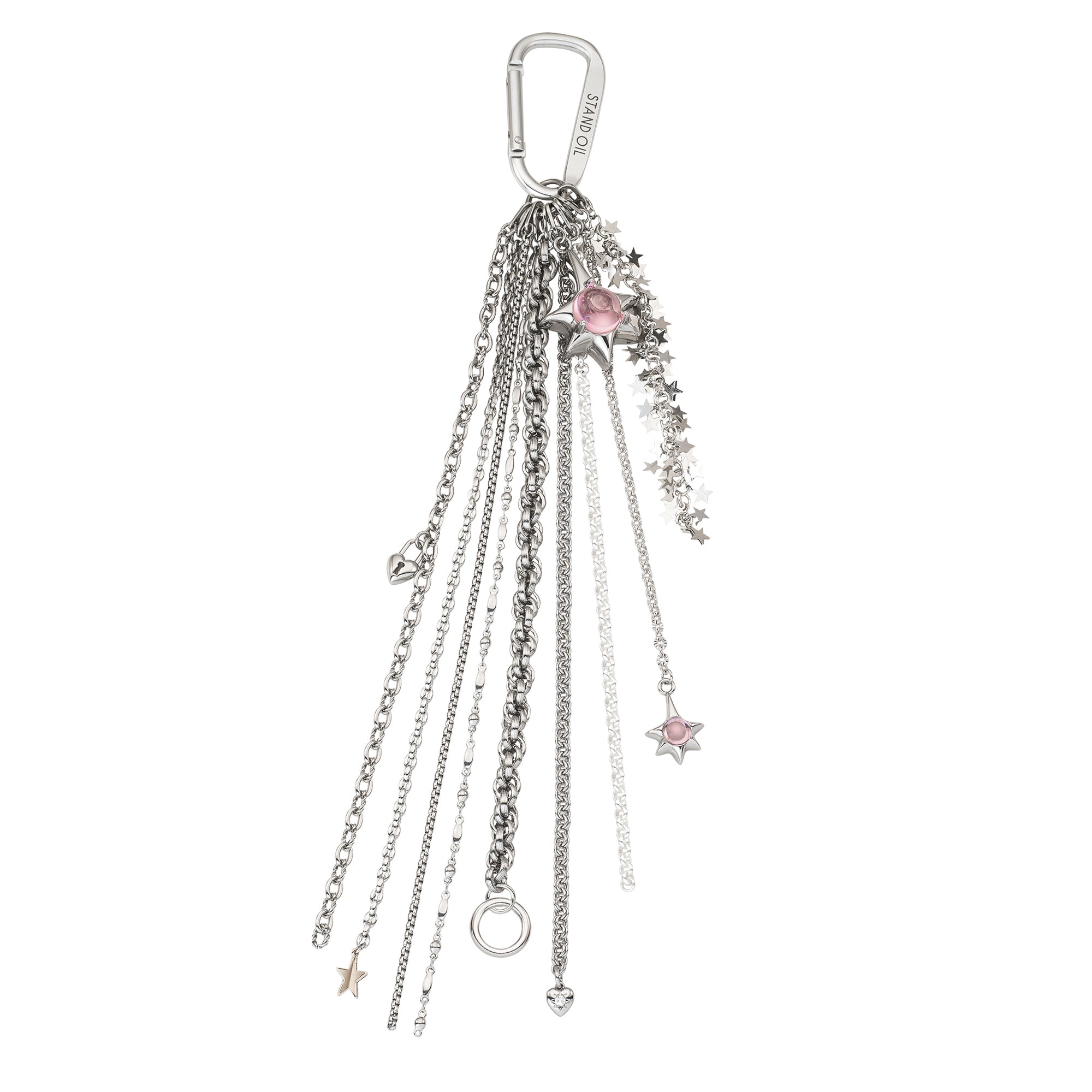 SILVER COSMIC DROP KEYRING