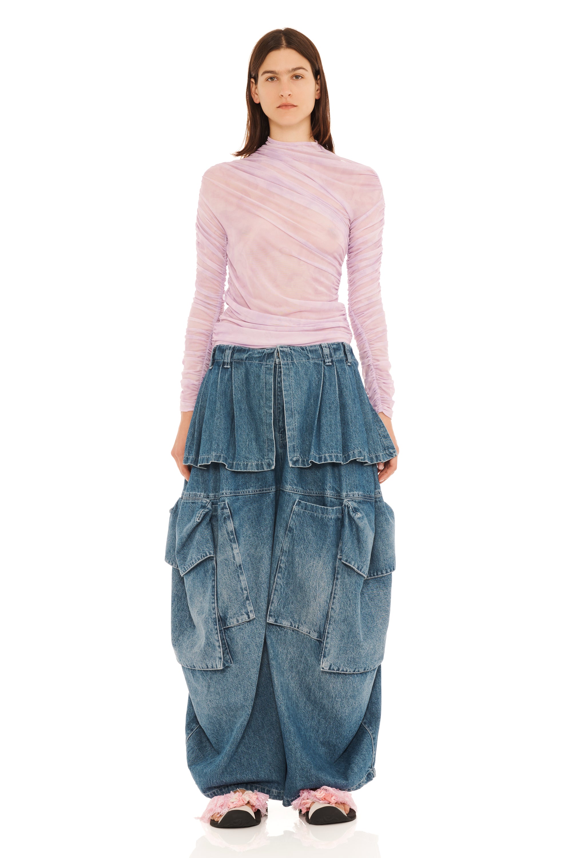 MID BLUE HAZEL CARGO PANT