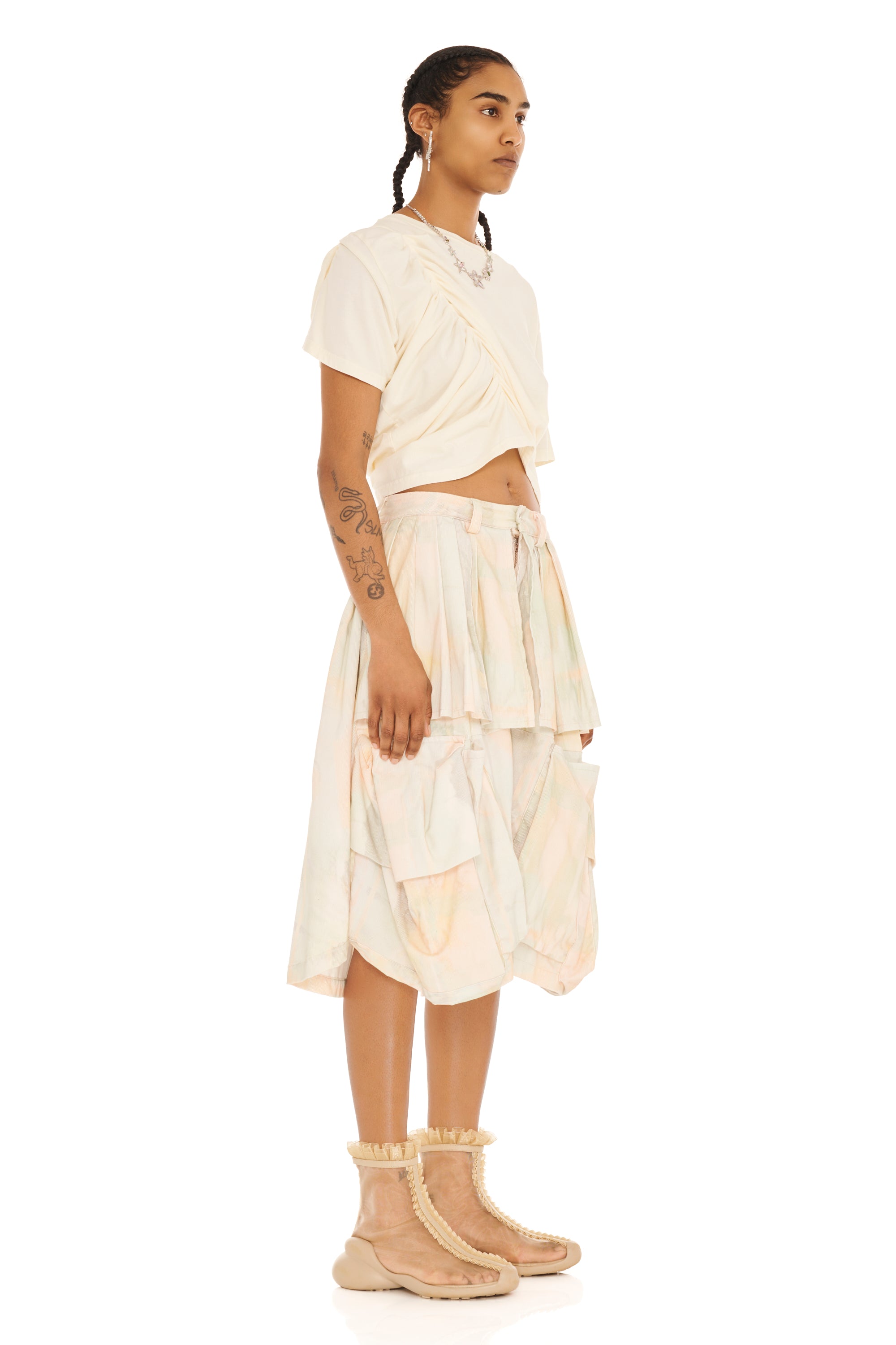 GUA SHA PLAID HAZEL CARGO SHORT