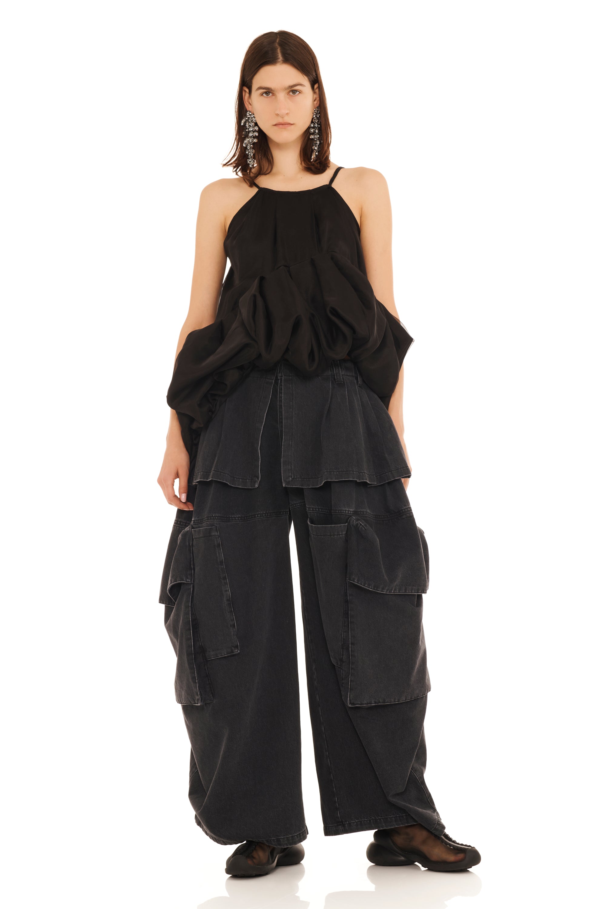 BLACK MINI VALERIAN TOP