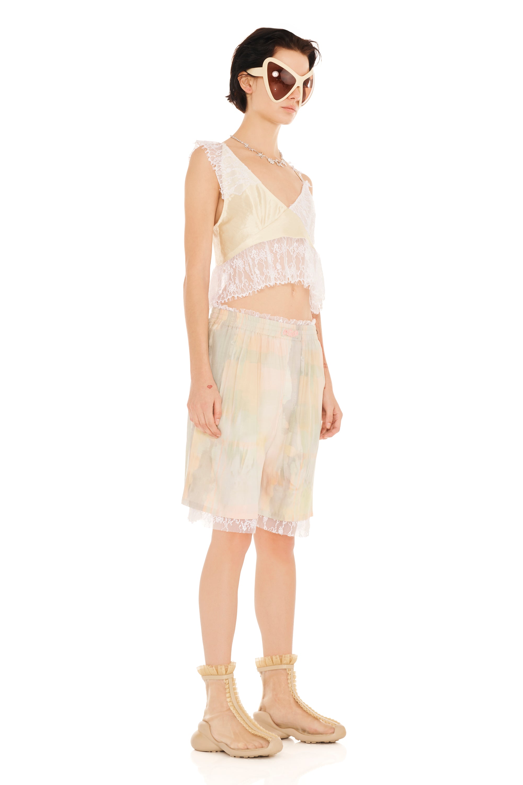 GUA SHA PLAID ODEON SHORT