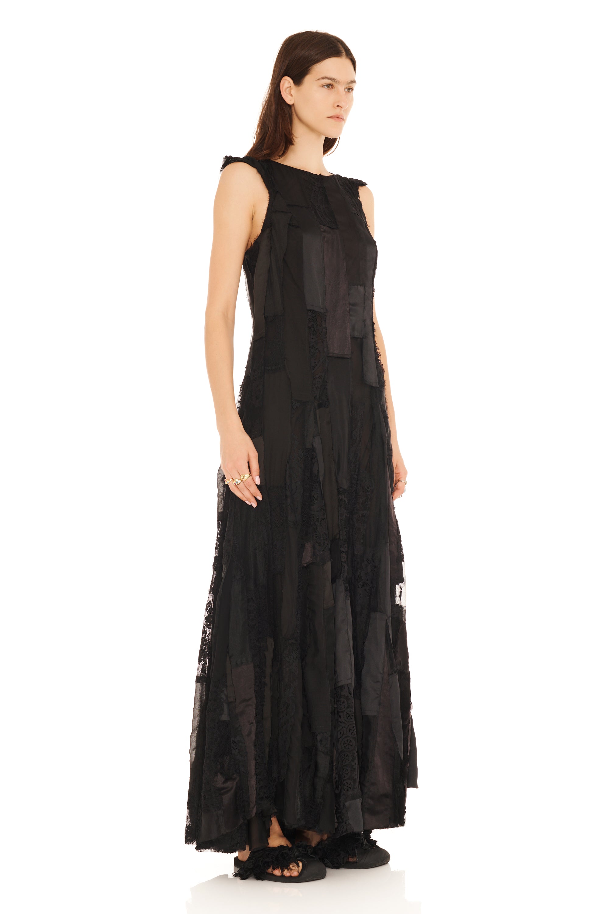 BLACK DEADSTOCK PRIMROSE DRESS