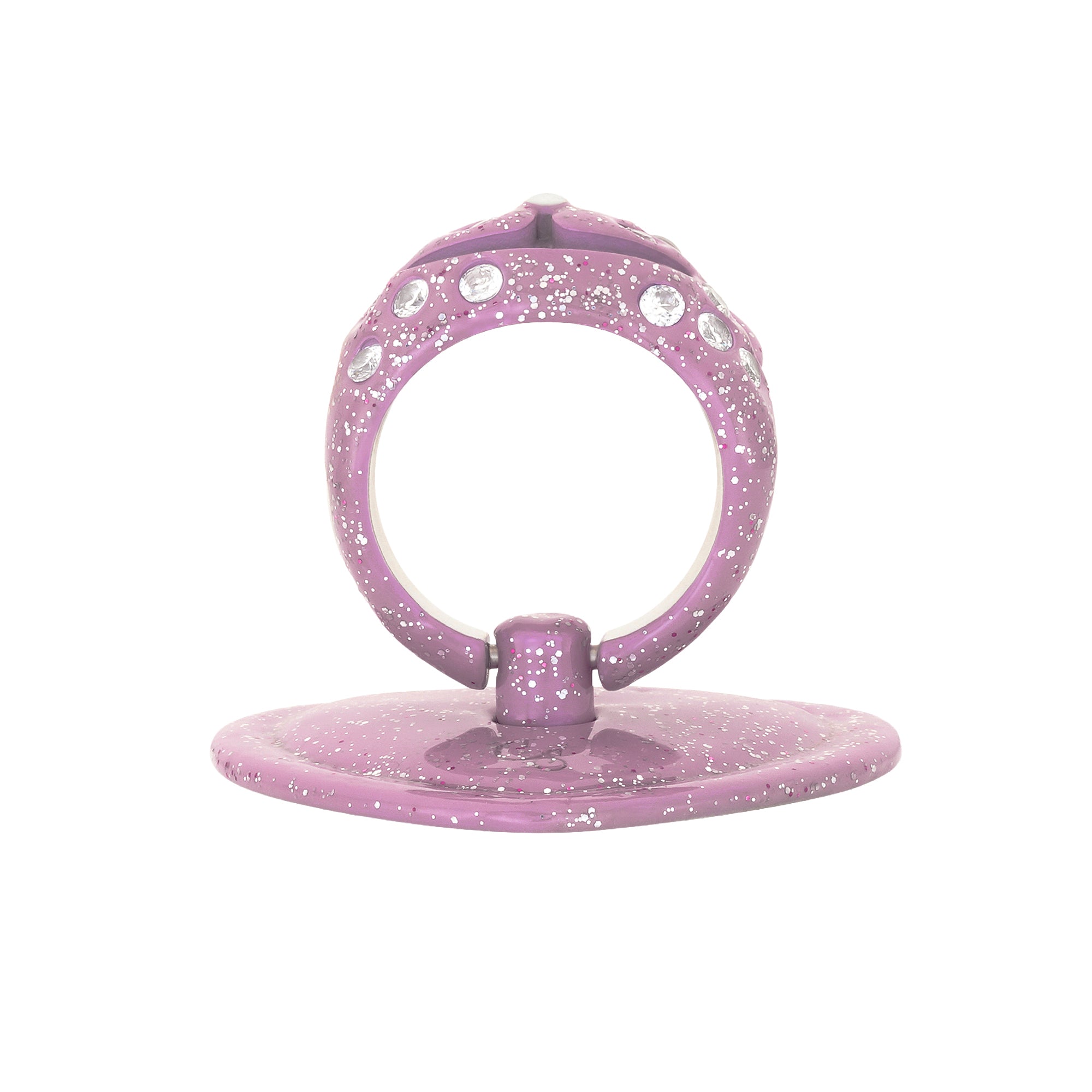 GLITTER PINK PRINCESS BEAR GRIP RING