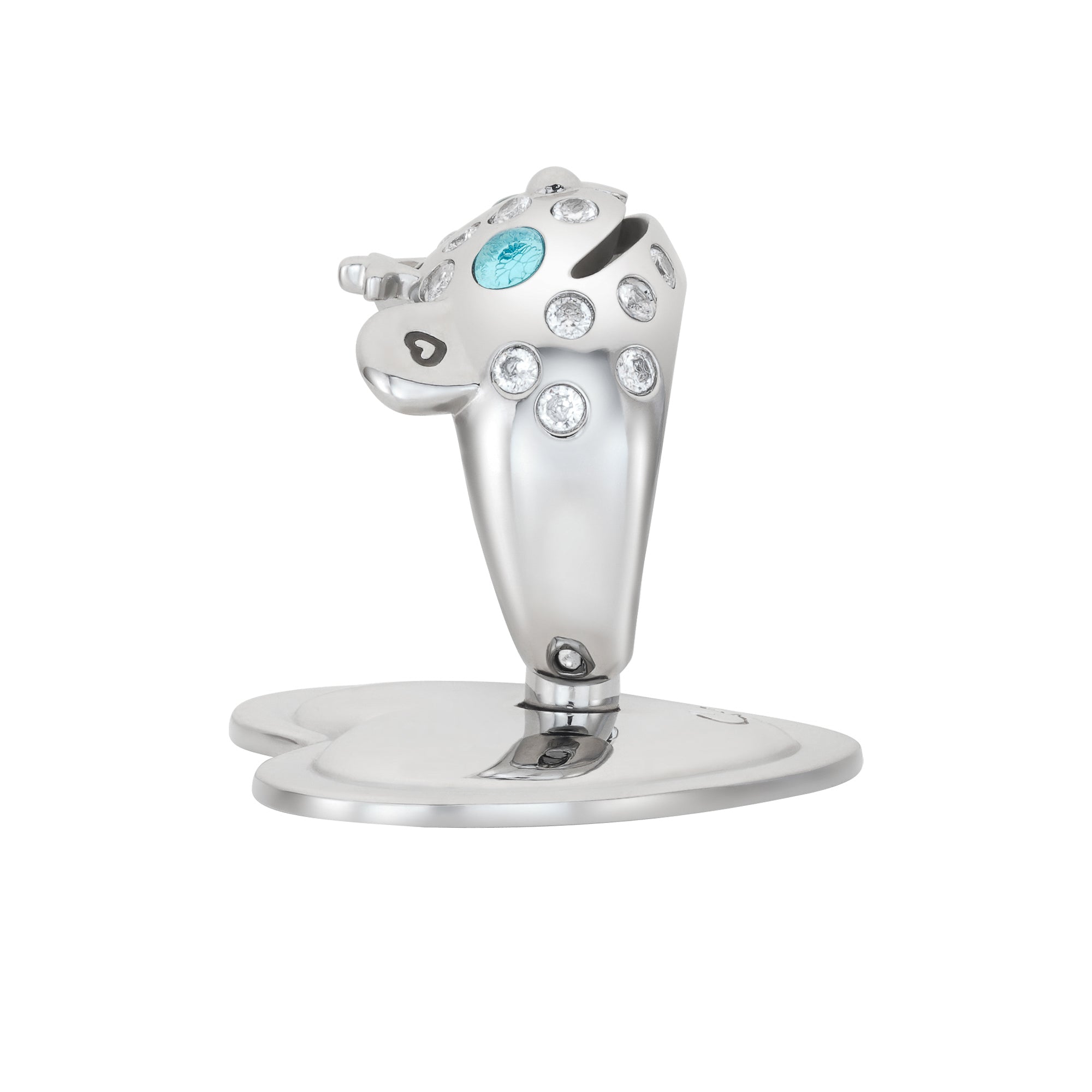 SILVER PRINCESS BEAR GRIP RING
