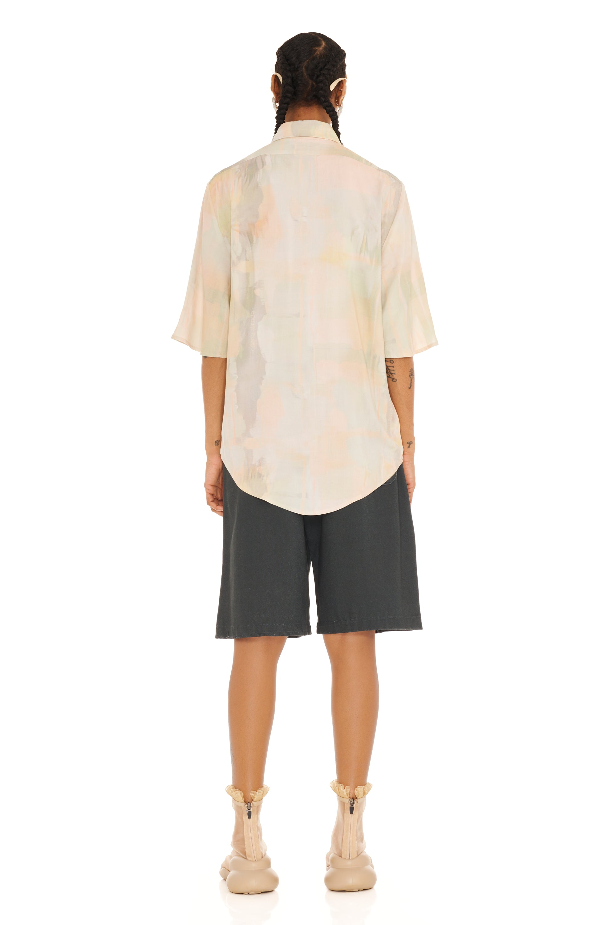 GUA SHA PLAID SUNNY BUTTON UP