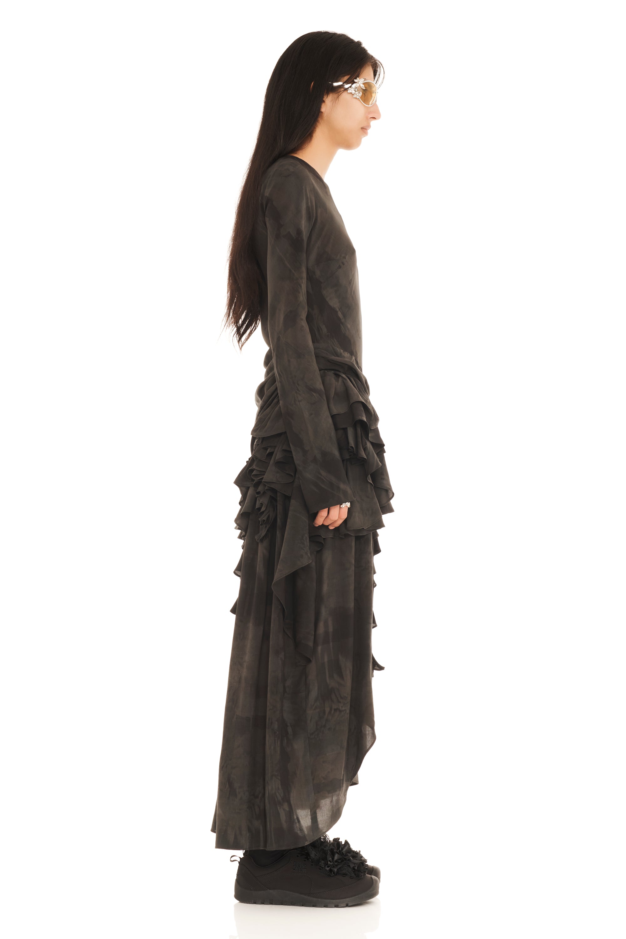BLACK GUA SHA ATHENA DRESS